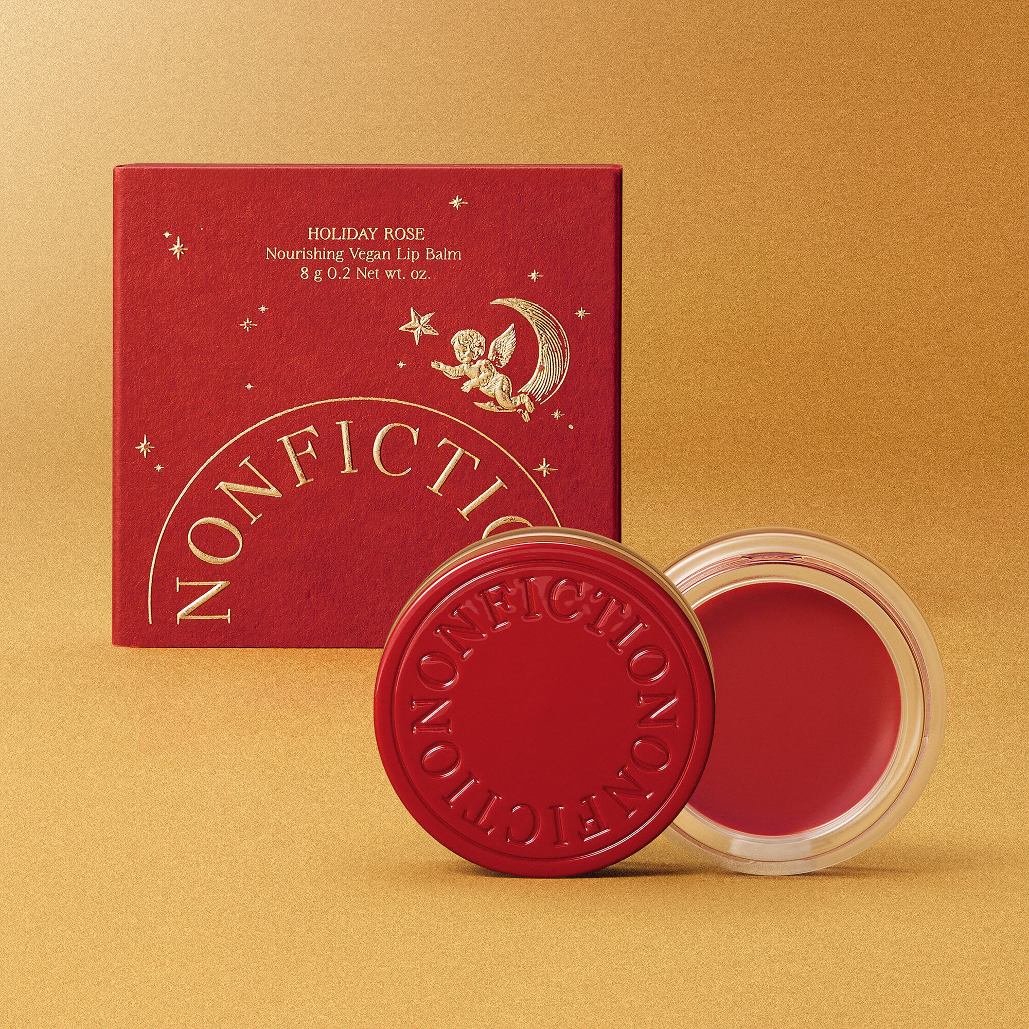 \ 2025聖誕限量版🎄/【NONFICTION】HOLIDAY ROSE Nourishing Vegan Lip Balm 8g