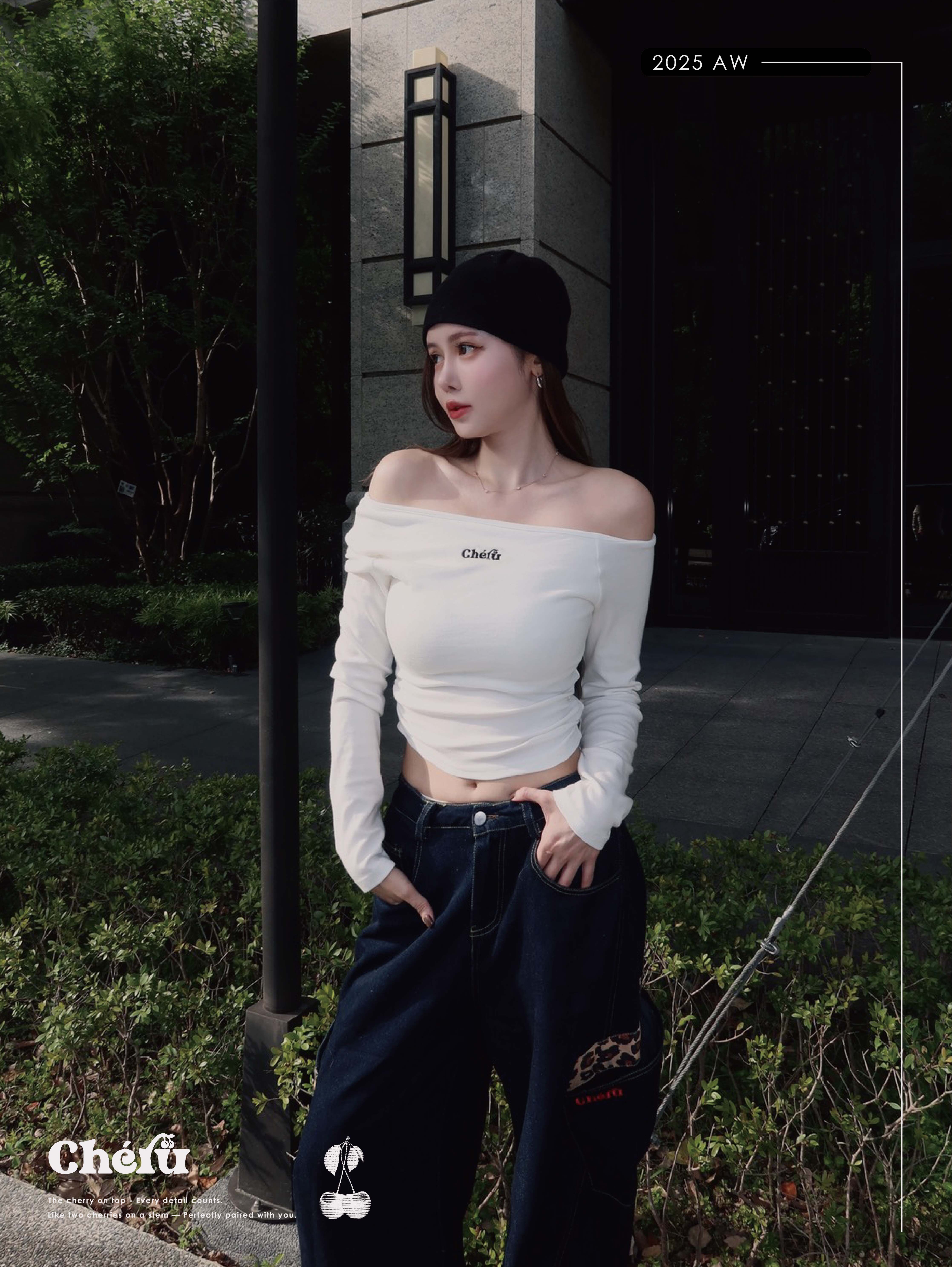 Bra top  斜肩多種穿法短版上衣 四色