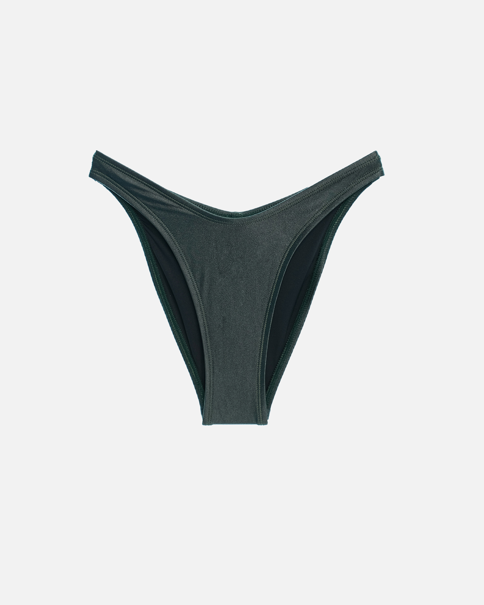 【絲光深綠】VOU 海鷗拋臀泳褲