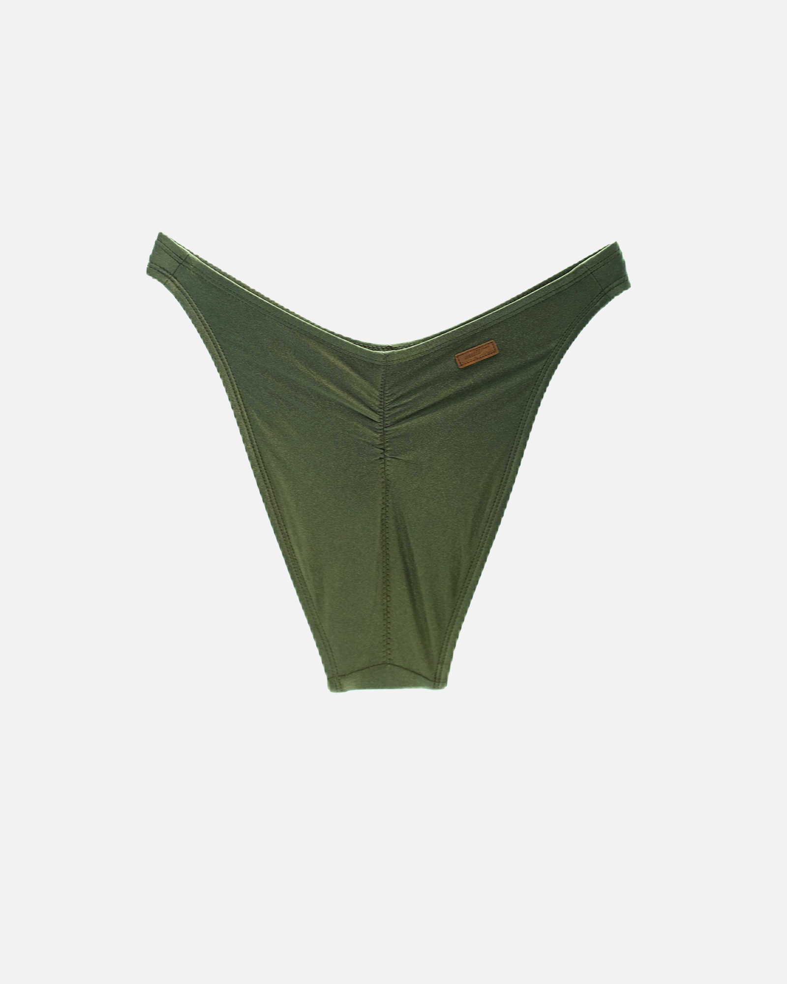 【絲光墨綠】VOU 海鷗拋臀泳褲