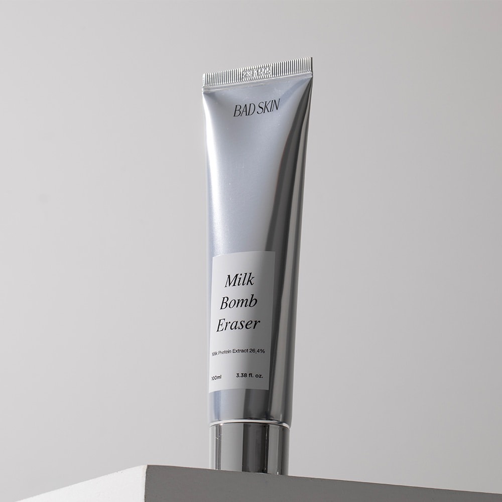 【韓國預購】AKR111108 BAD SKIN 牛奶炸彈橡皮擦洗面奶 100ml