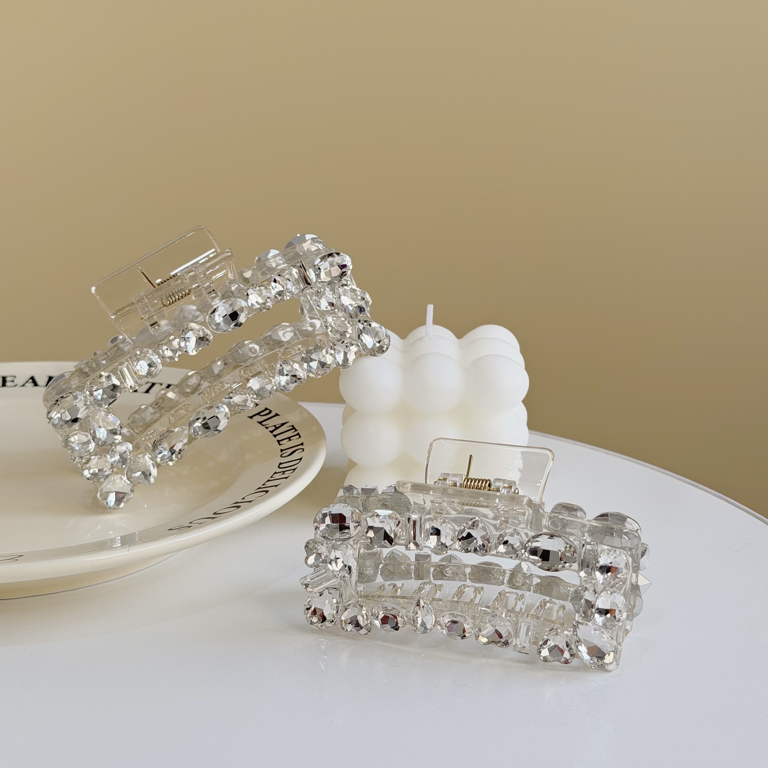 G16水鑽方形鯊魚夾