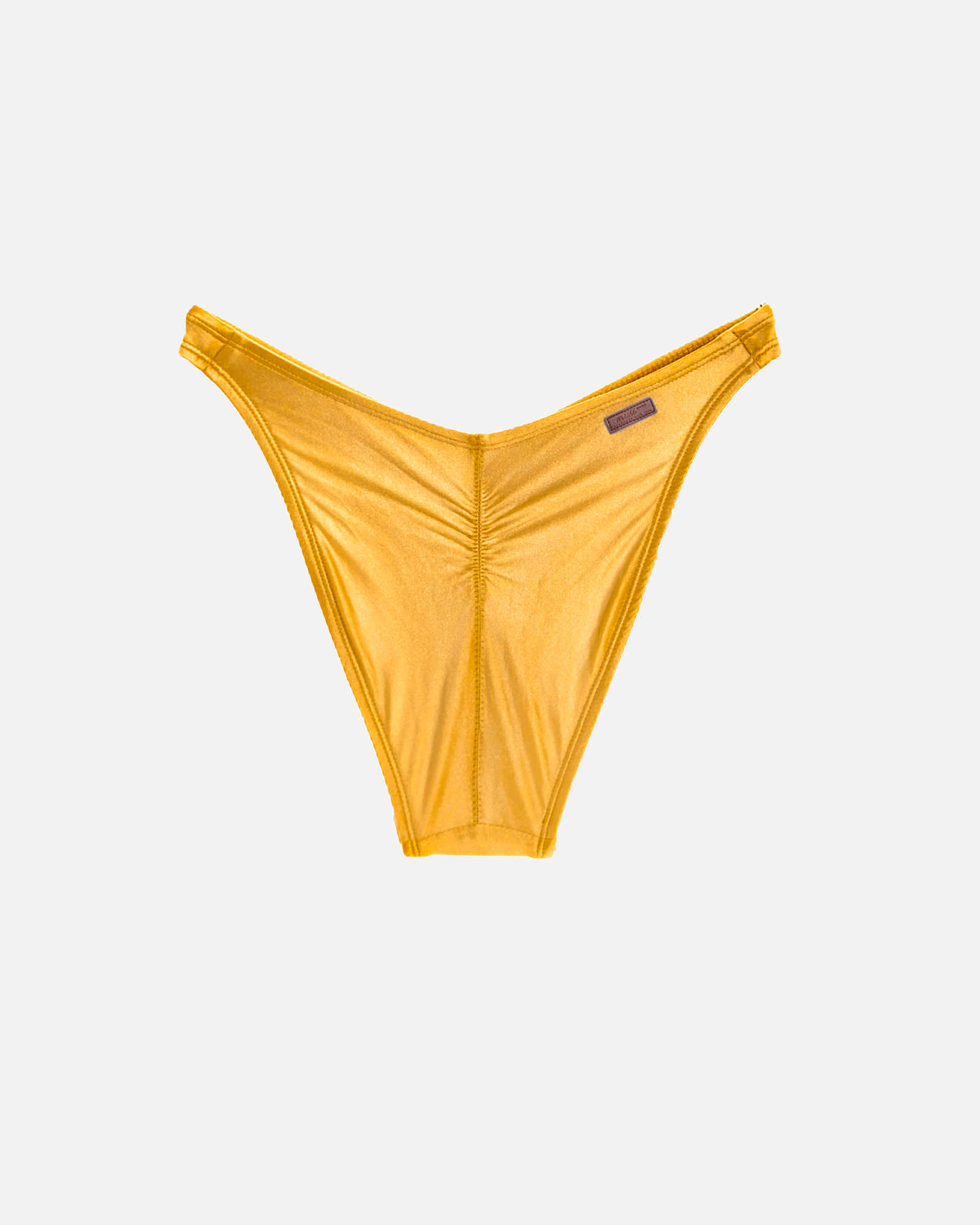 【絲光南瓜藤黃】VOU 海鷗拋臀泳褲