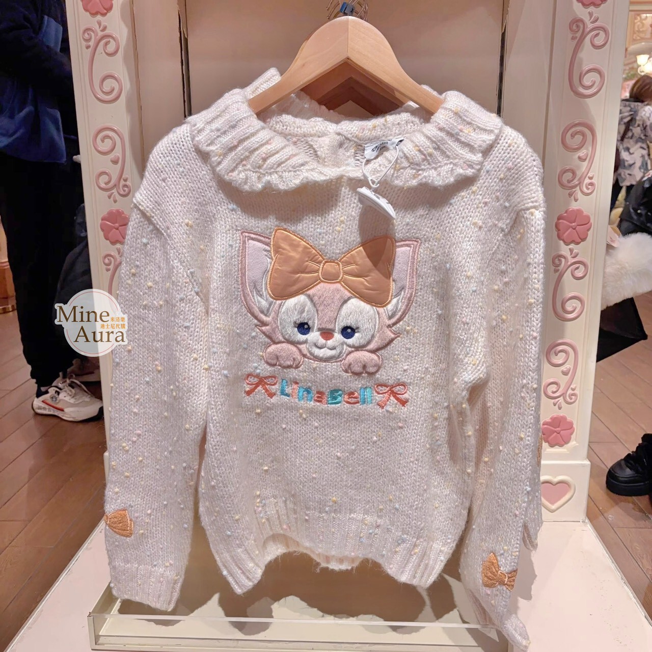 達菲 Duffy 與好友們 冰雪伙伴系列 玲娜貝兒 LinaBell 大頭圖案 兒童 毛衣 上衣 -上海迪士尼樂園