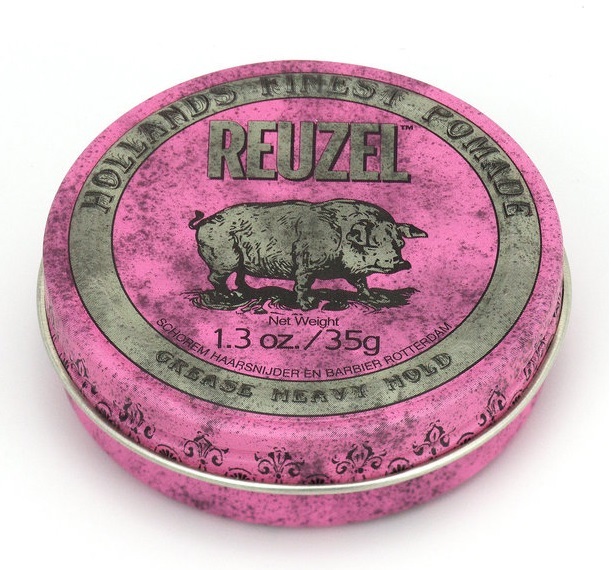 Reuzel Pink Heavy Grease 1.3oz/ 35g 粉紅豬超強油性髮蠟