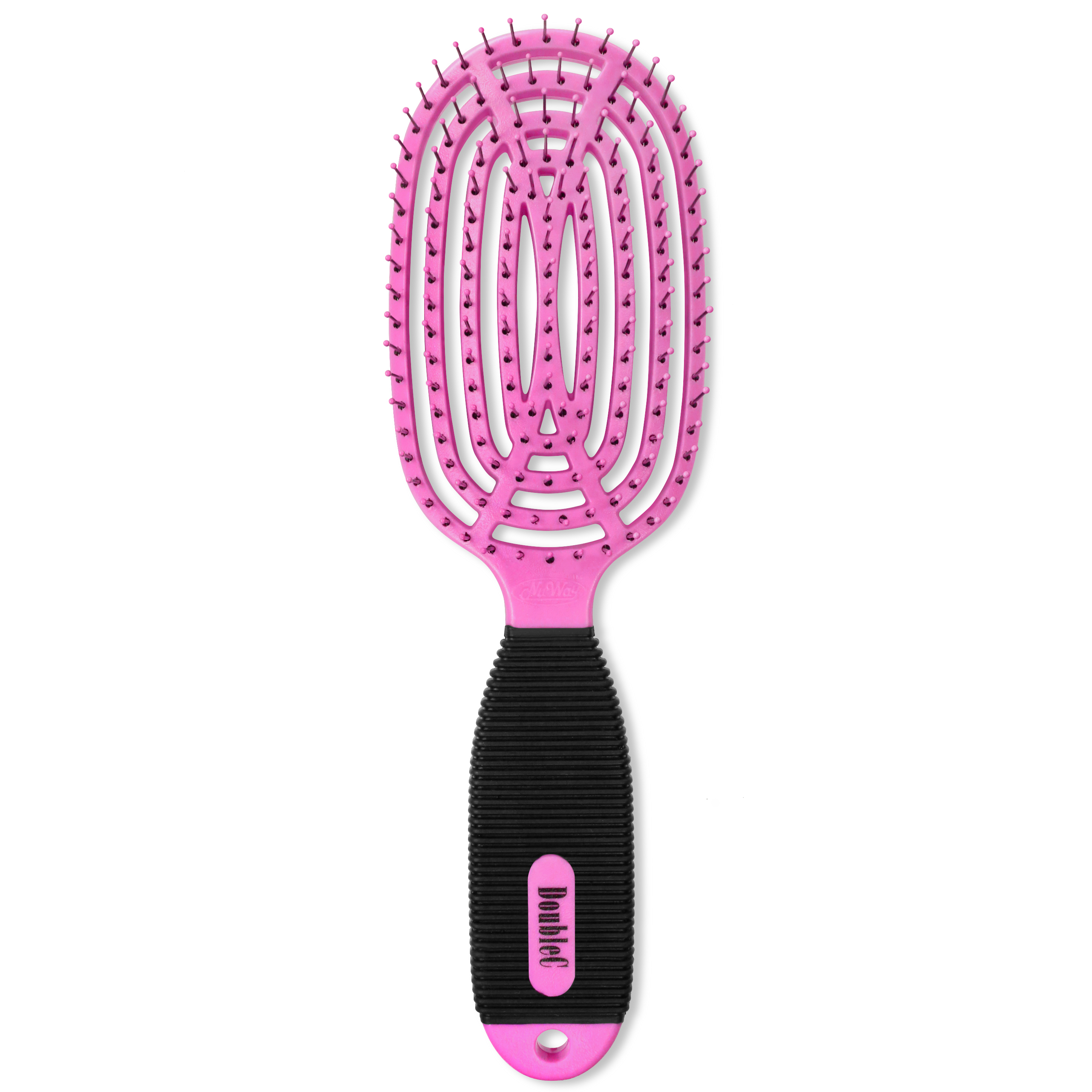 NuWay4Hair 施魔梳 (Double C 系) (Pink) Curved Detangler Brush