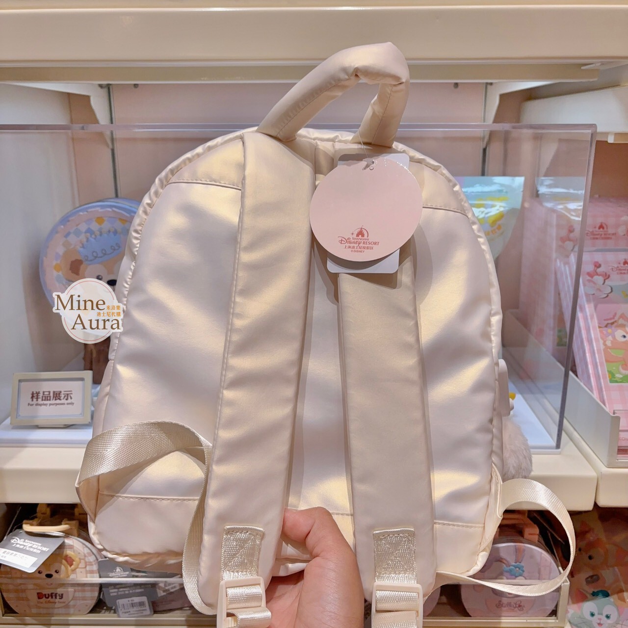 達菲 Duffy 與好友們 冰雪伙伴系列 達菲 Duffy 絨毛大頭造型 後背包 -上海迪士尼樂園