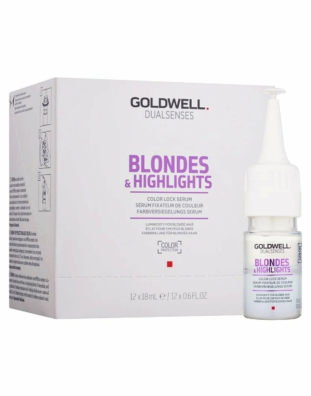Goldwell Dualsenses Blondes & Highlights Color Lock Serum 12x18ml 歌薇冷色去黃精華
