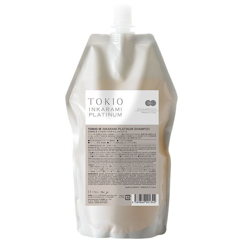 日本 Tokio IE Inkarami Platinum Shampoo 700ml 喚羽淨露凝脂洗髮水