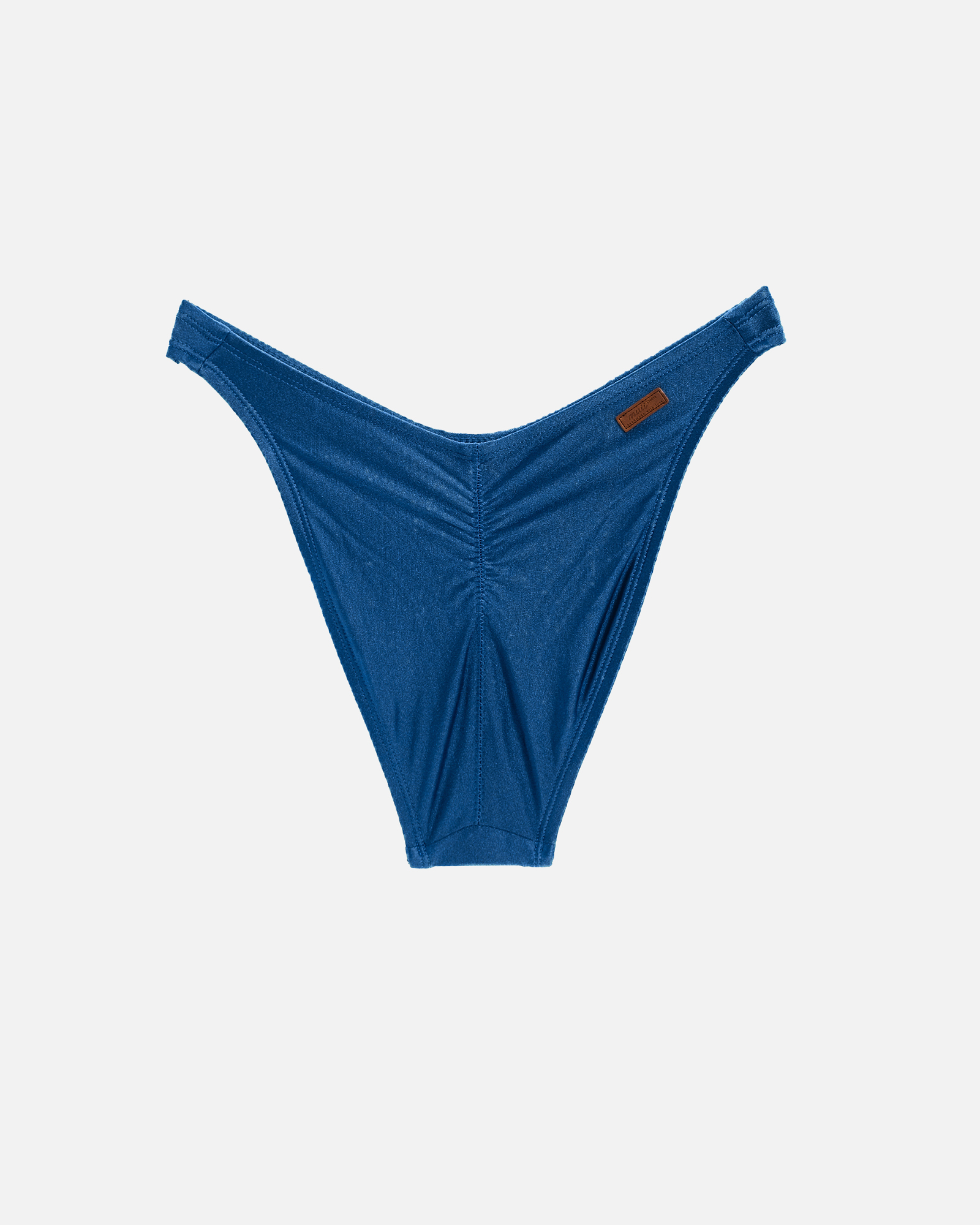 【絲光水波藍】VOU 海鷗拋臀泳褲