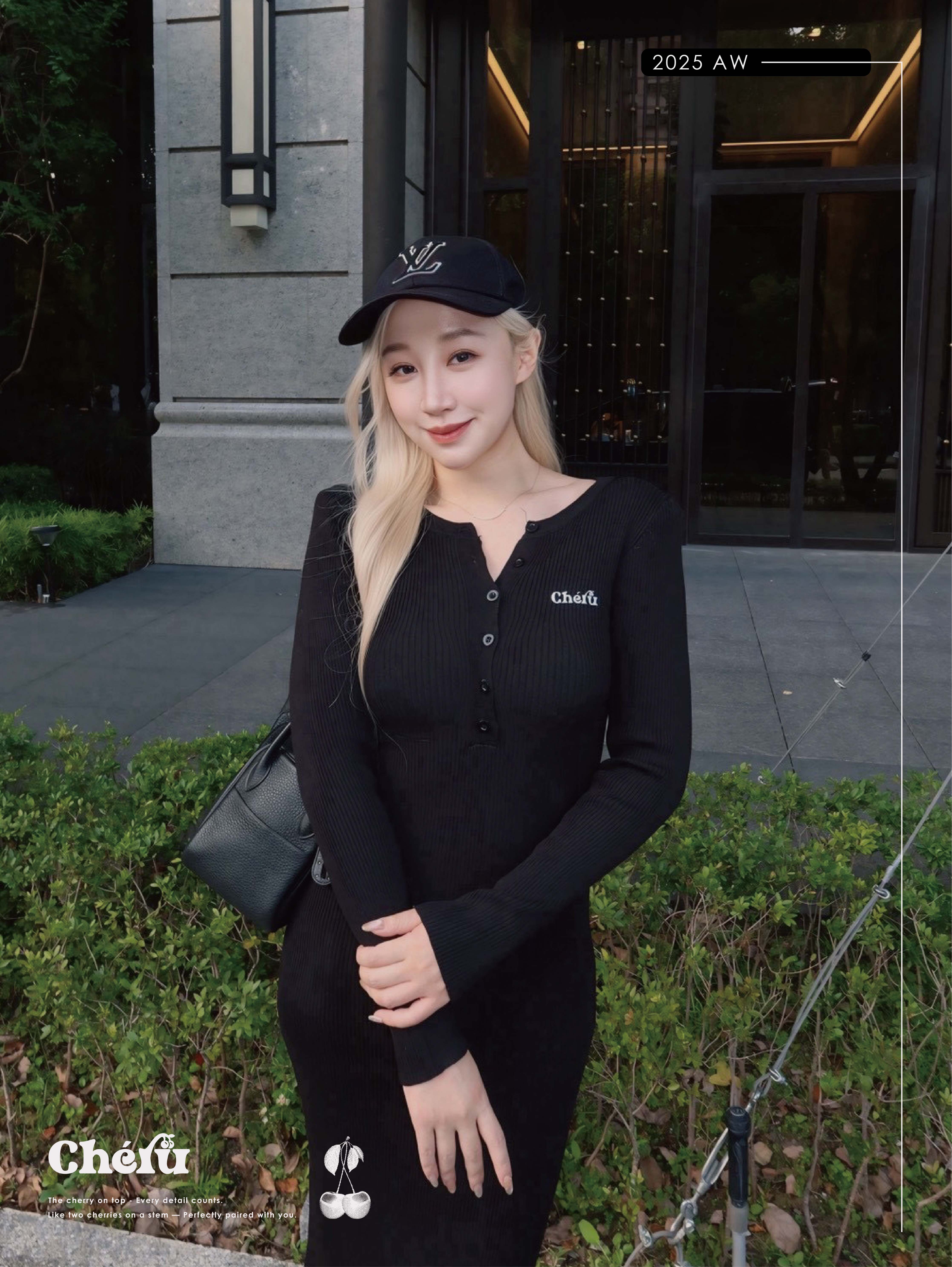 cheru 肩線一秒產出薄長洋 兩色