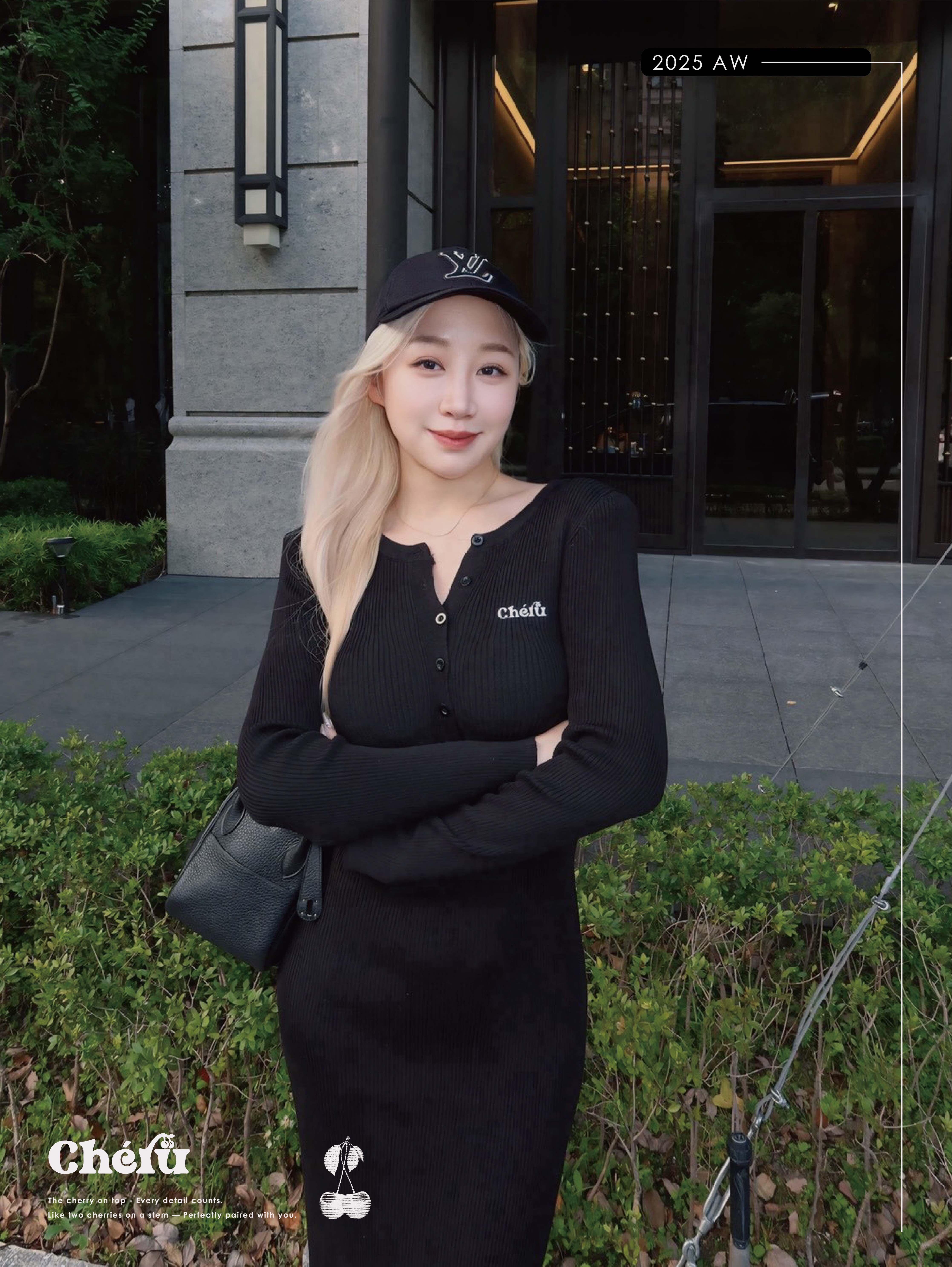 cheru 肩線一秒產出薄長洋 兩色