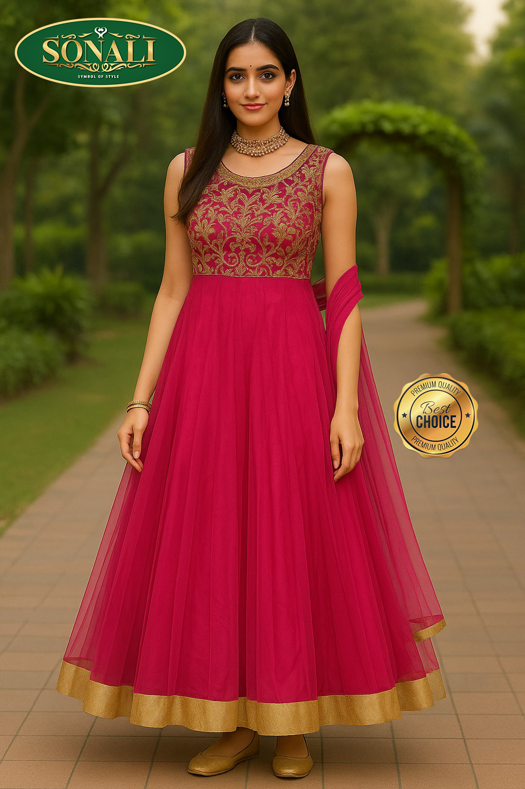 Sonali's Women's Premier Suits Collections / Women's Sets / Ladies Indian Traditional Suits (Free Size)