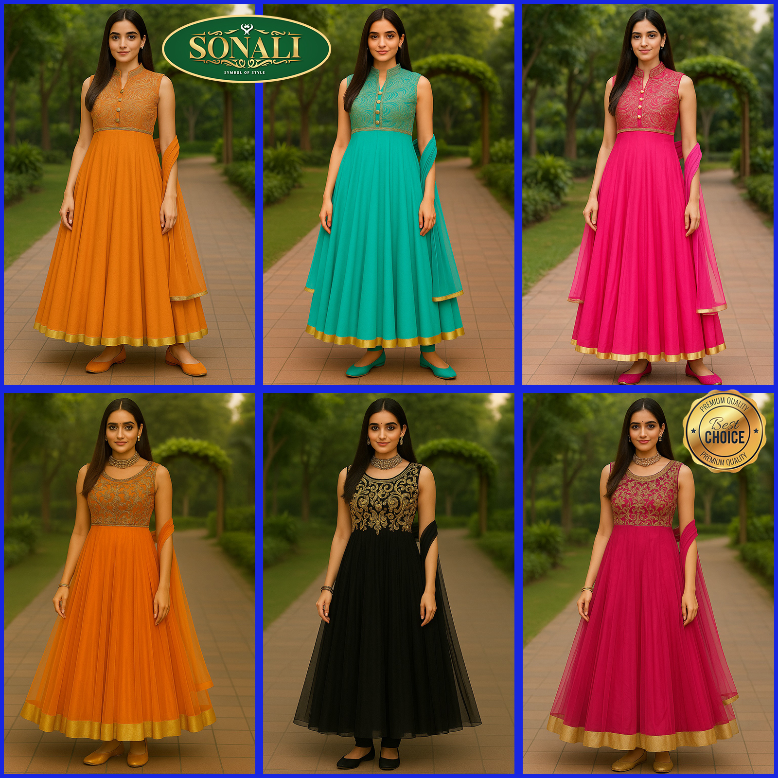 Sonali's Women's Premier Suits Collections / Women's Sets / Ladies Indian Traditional Suits (Free Size)