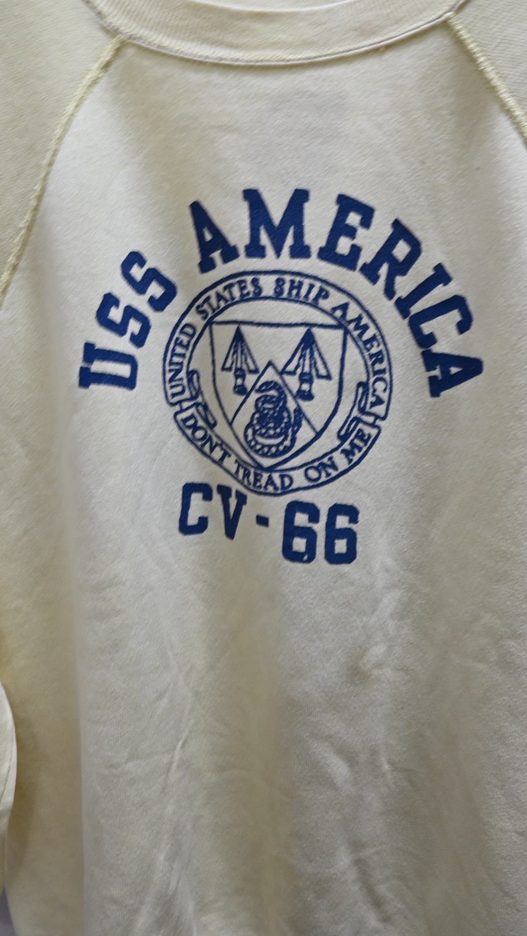 70’s USS Military Sweatshirt  (MADE IN USA)