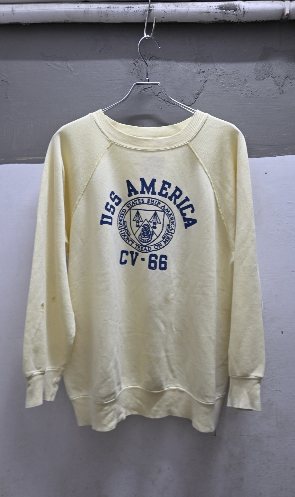 70’s USS Military Sweatshirt  (MADE IN USA)