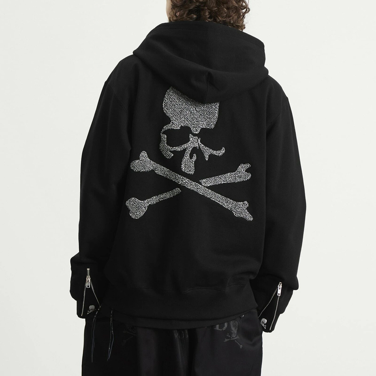 MASTERMIND WORLD ZIP-UP TRACK HOODIE MMW OVERSIZED 連帽外套 毛巾布 骷髏-MW25S15-SW016-005