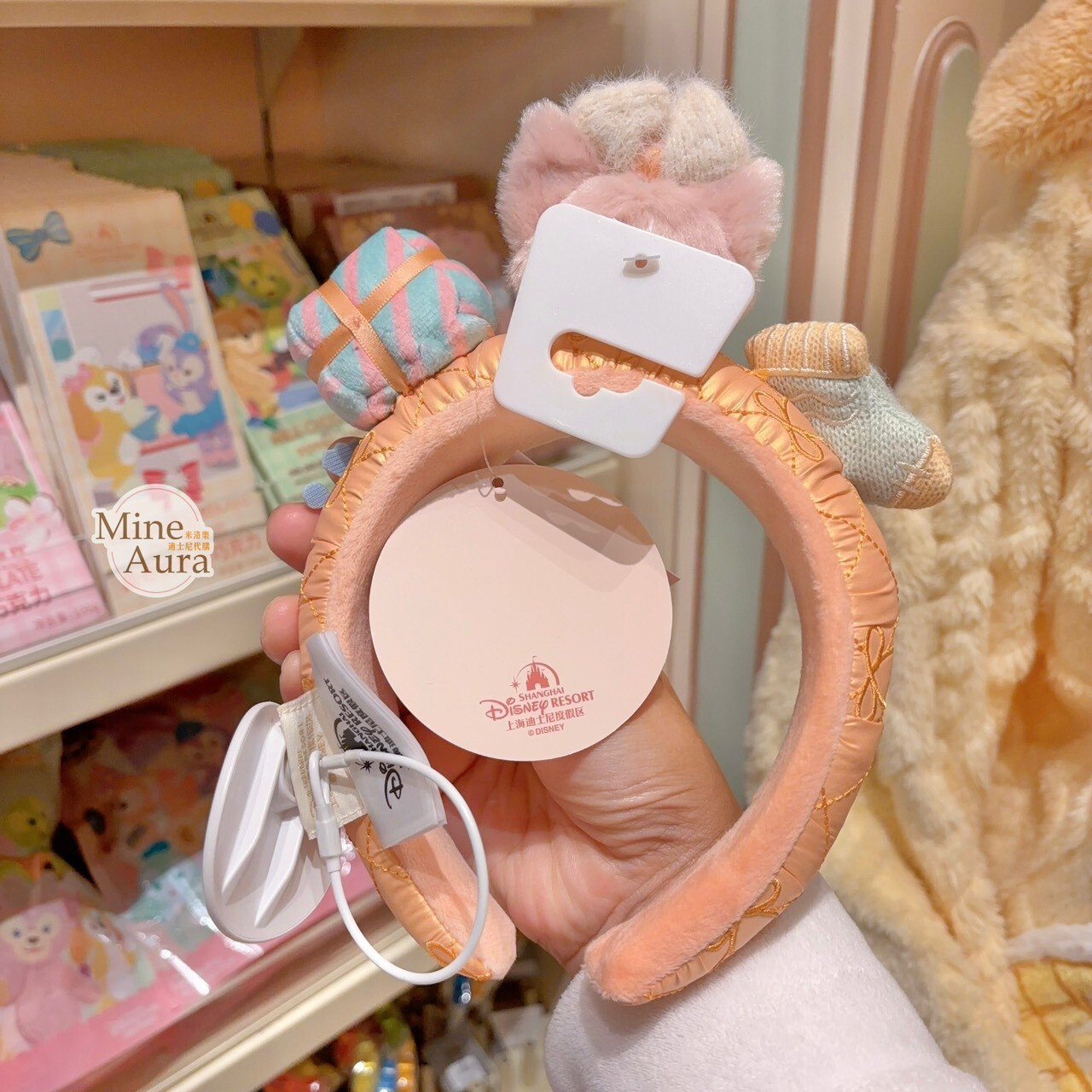 達菲 Duffy 與好友們 冰雪伙伴系列 玲娜貝兒 LinaBell 造型 髮圈 髮箍 -上海迪士尼樂園