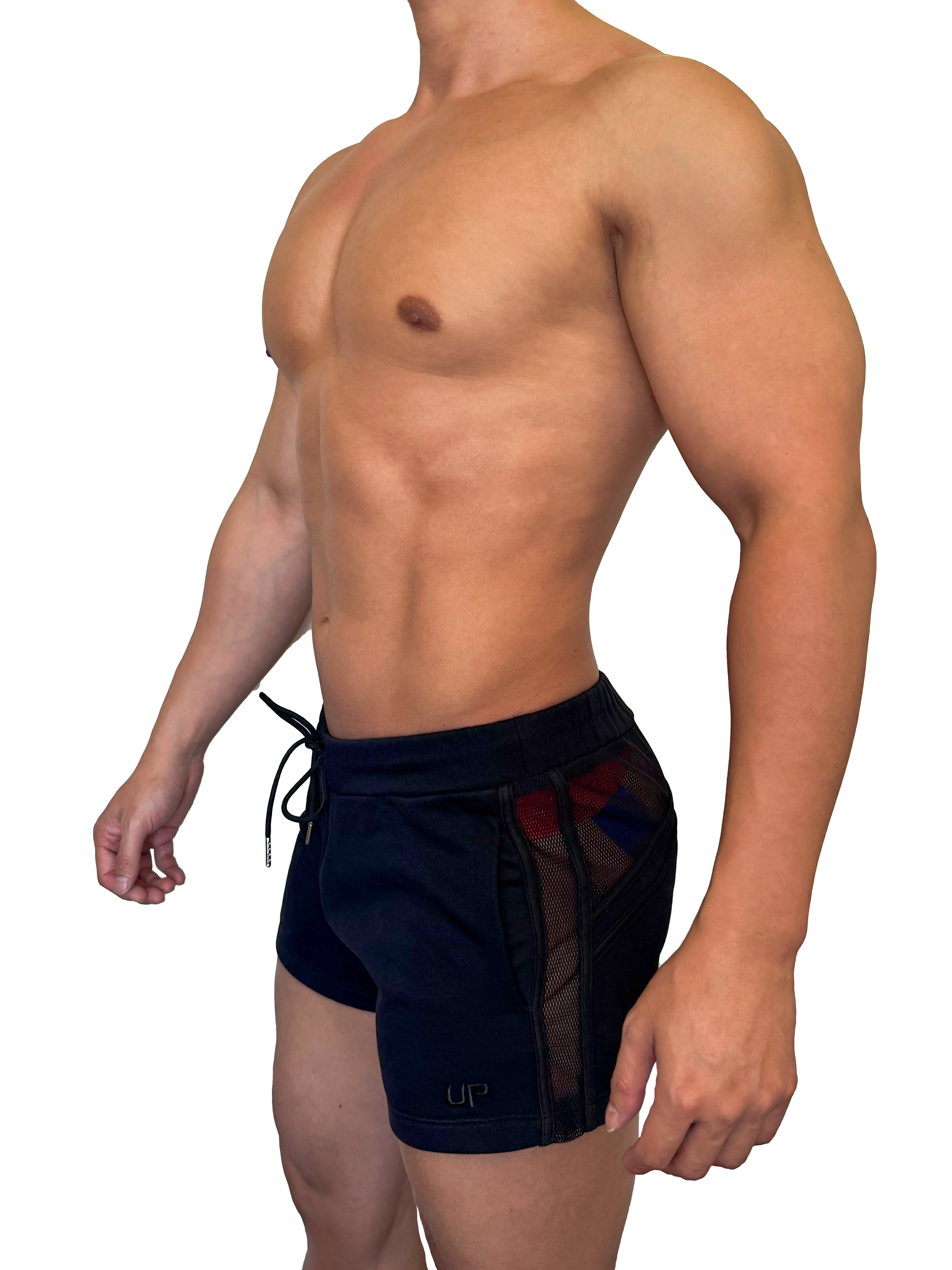 2026 全新系列 - UP For Fun Ultra 2 透視棉短褲 極致黑