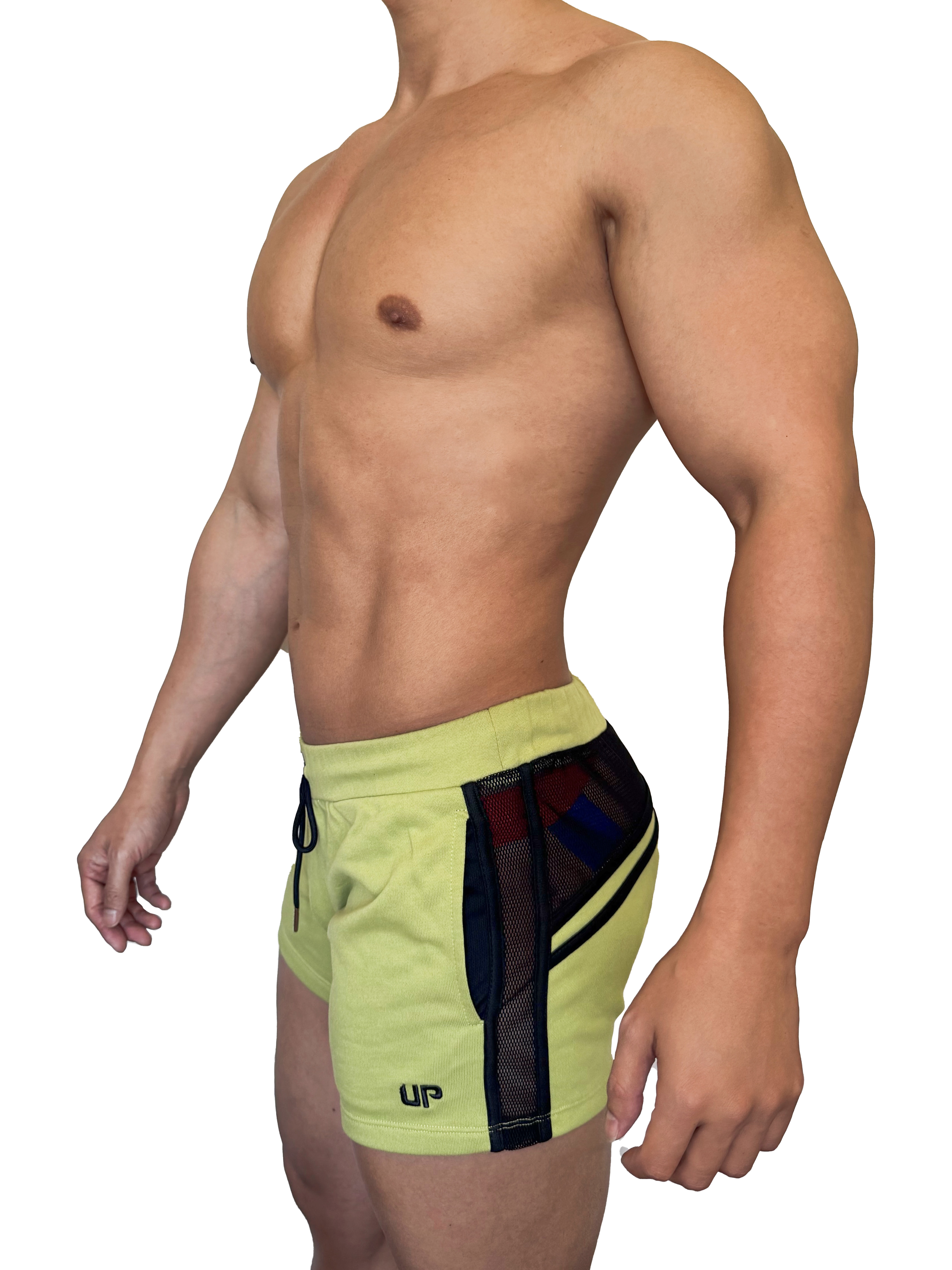 2026 全新系列 - UP For Fun Ultra 2 透視棉短褲 芥末綠