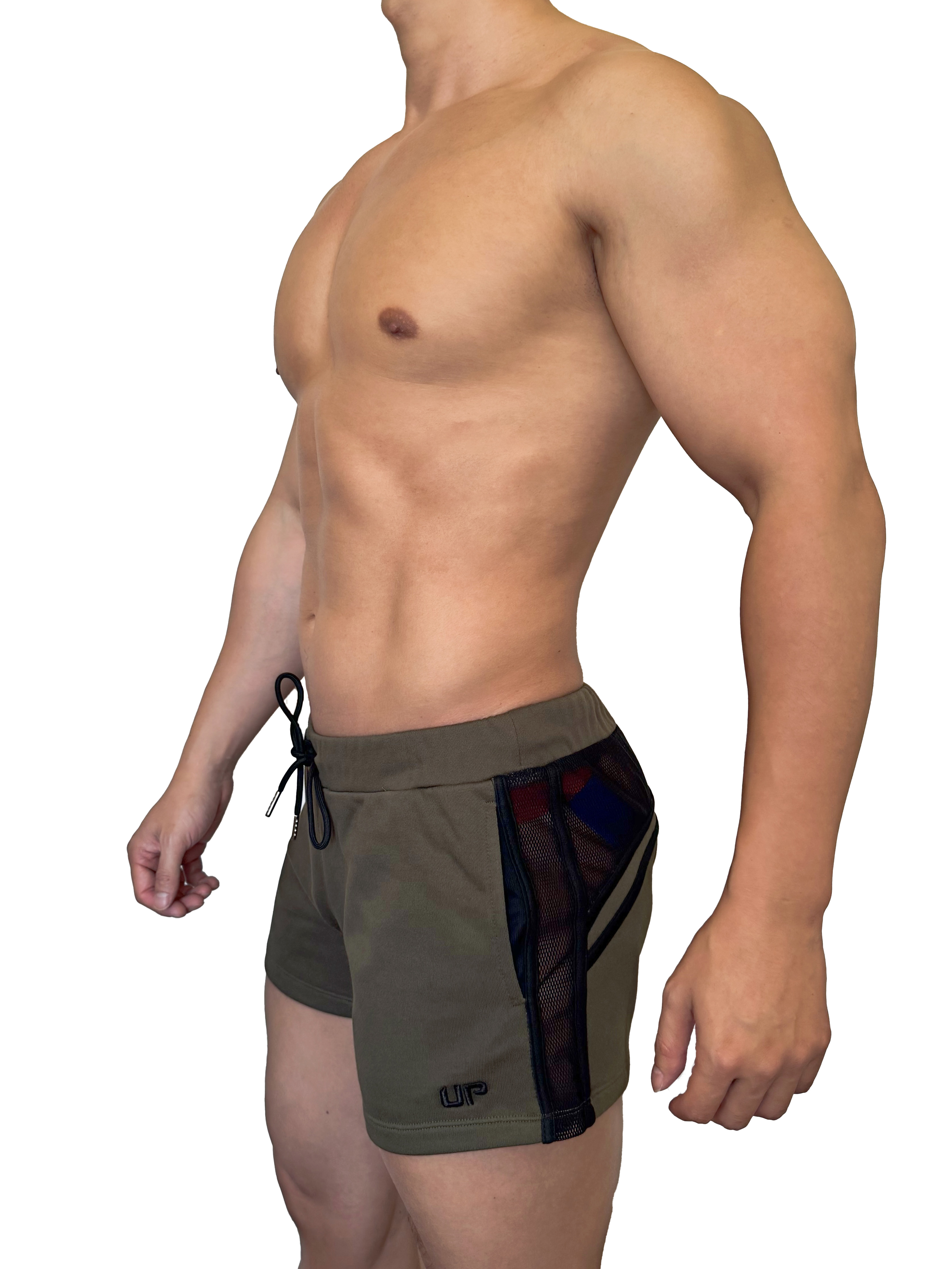2026 全新系列 - UP For Fun Ultra 2 透視棉短褲 軍綠