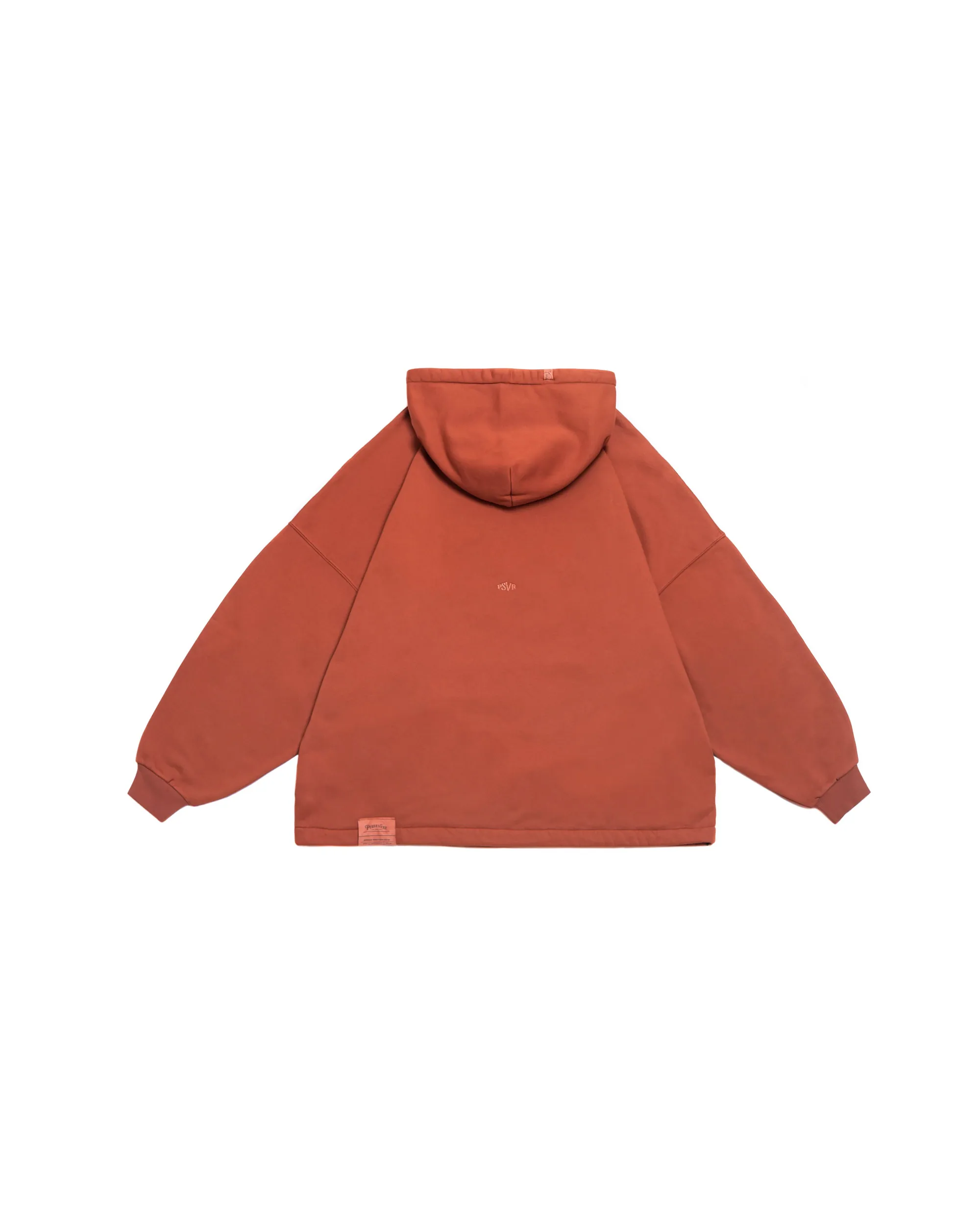 PERSEVERE CLASSIC BRUSHED WASHED HOODIE - WASHED ORANGE
