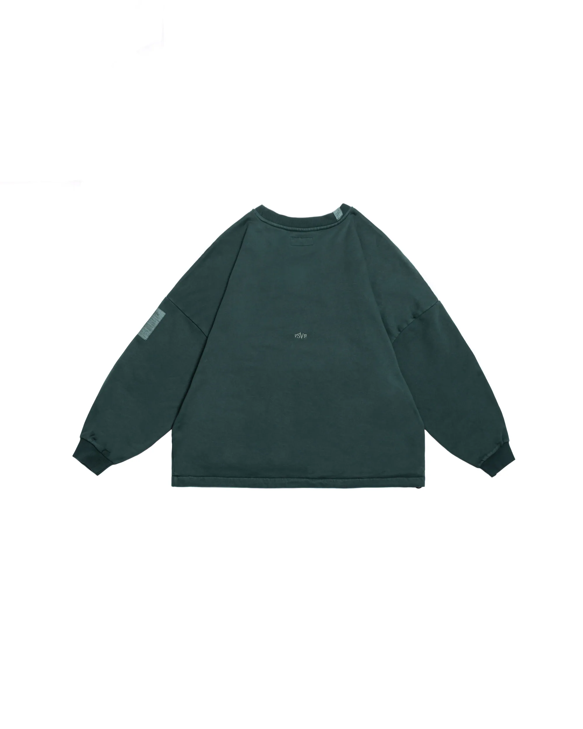 PERSEVERE CLASSIC BRUSHED WASHED SWEATSHIRT - WASHED DEEP DUCK GREEN