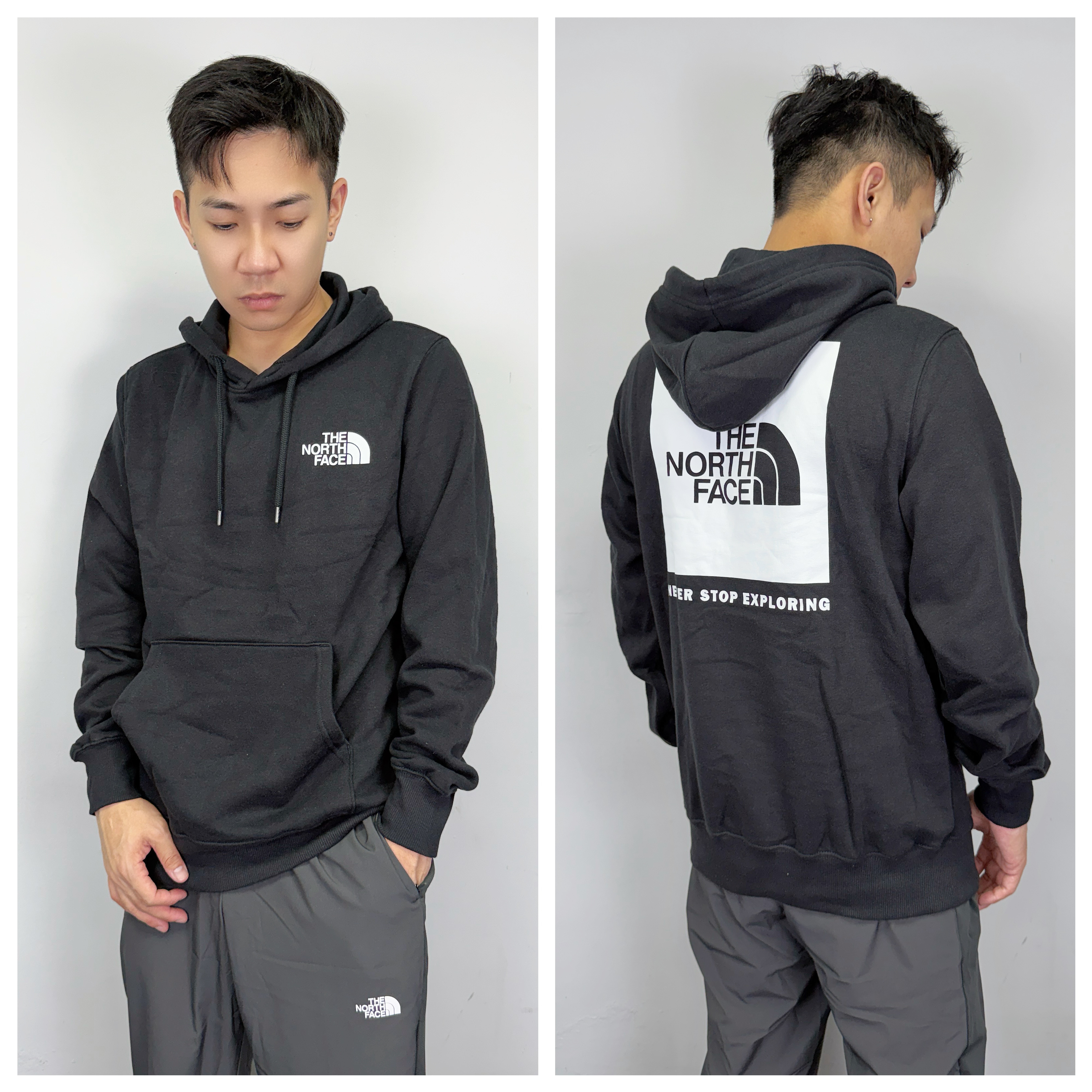 The North Face 北臉 背後方塊 帽T 連帽上衣 長袖上衣