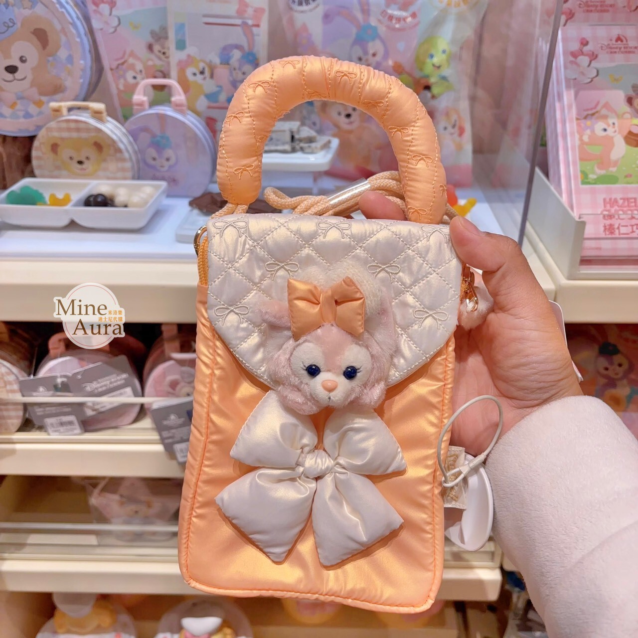 達菲 Duffy 與好友們 冰雪伙伴系列 玲娜貝兒 LinaBell 手機包 斜背 小包 -上海迪士尼樂園