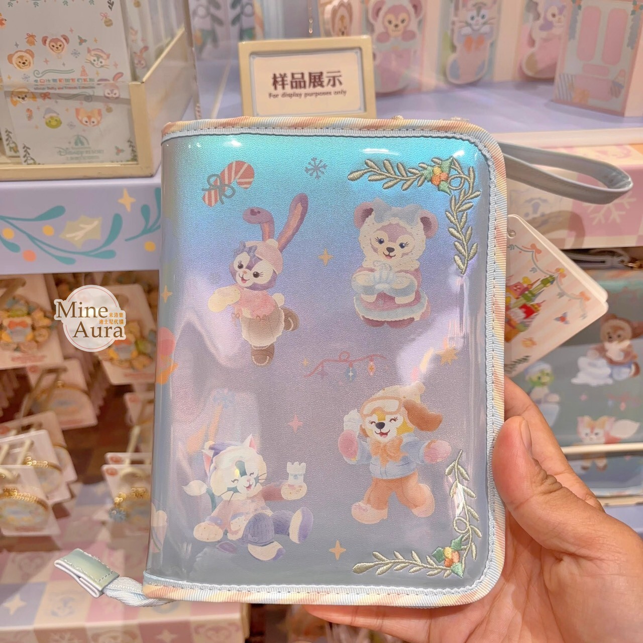 達菲 Duffy 與好友們 冰雪伙伴系列 隨身 文具 收納包 -上海迪士尼樂園