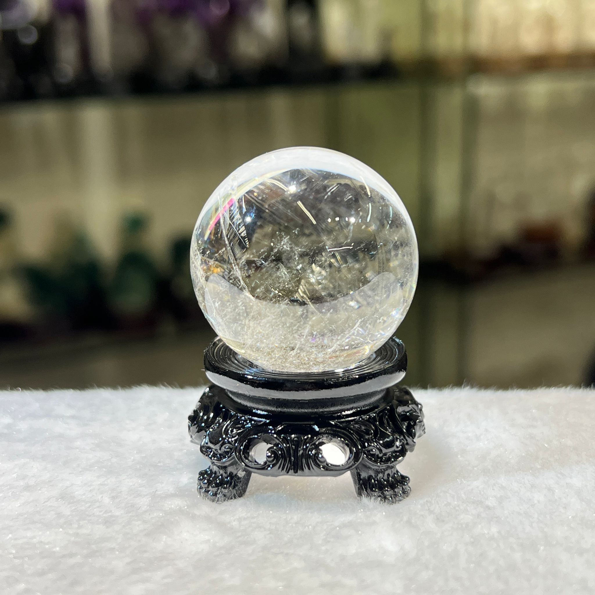 白水晶球 3.6 cm+/- (不連座) #CA0041