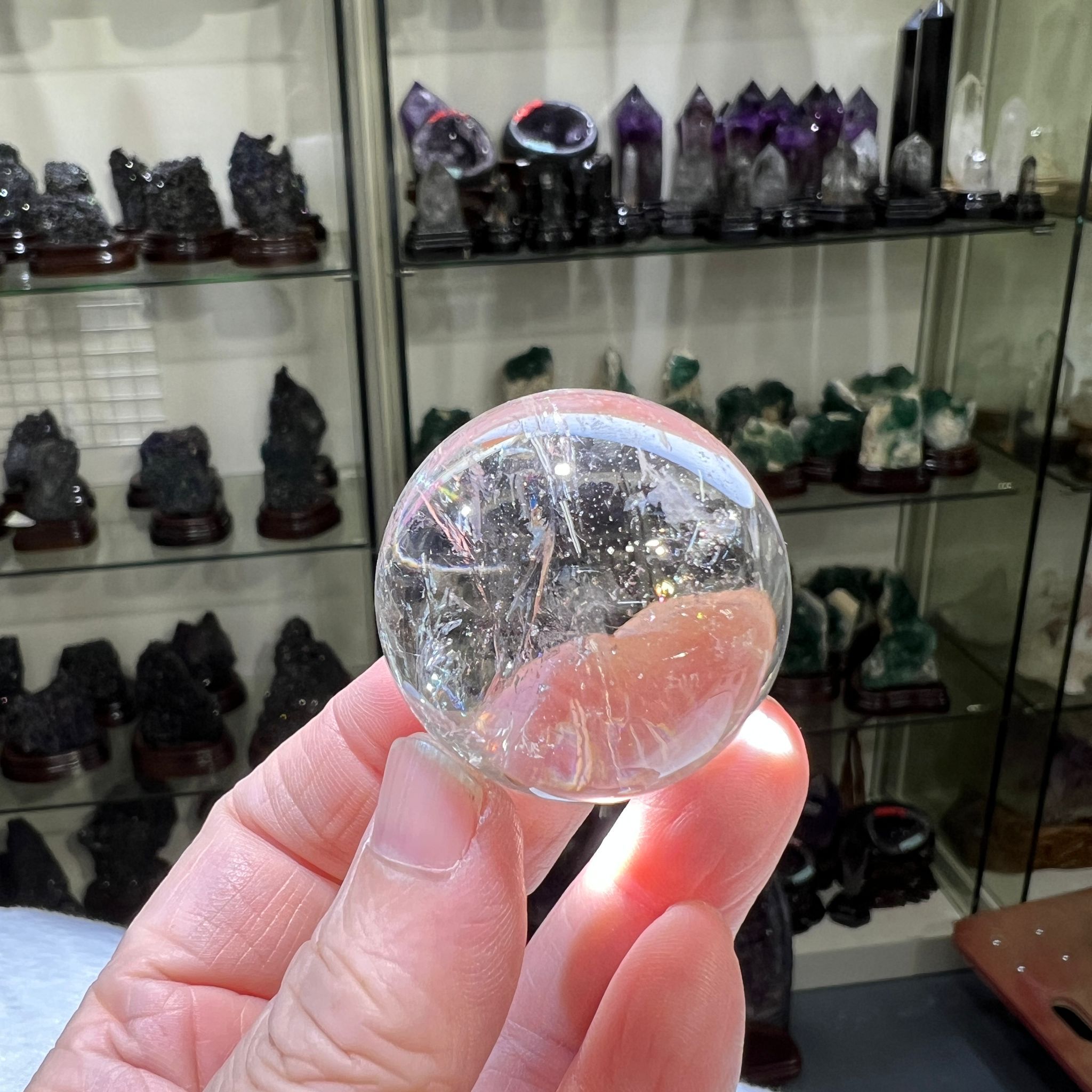 白水晶球 3.6 cm+/- (不連座) #CA0042