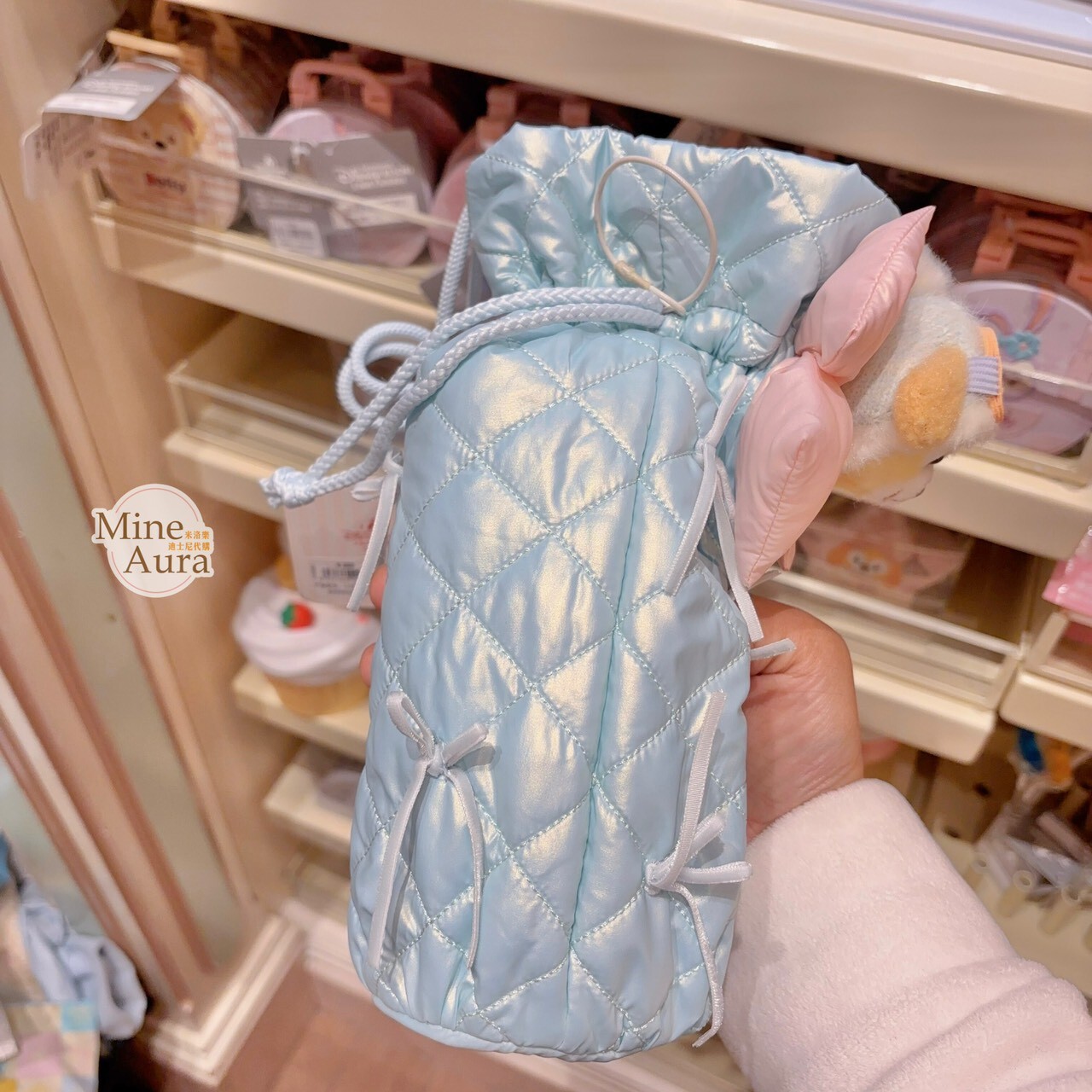 達菲 Duffy 與好友們 冰雪伙伴系列 可琦安 餅乾 CookieAnn 保溫瓶 水杯 + 造型杯套 -上海迪士尼樂園