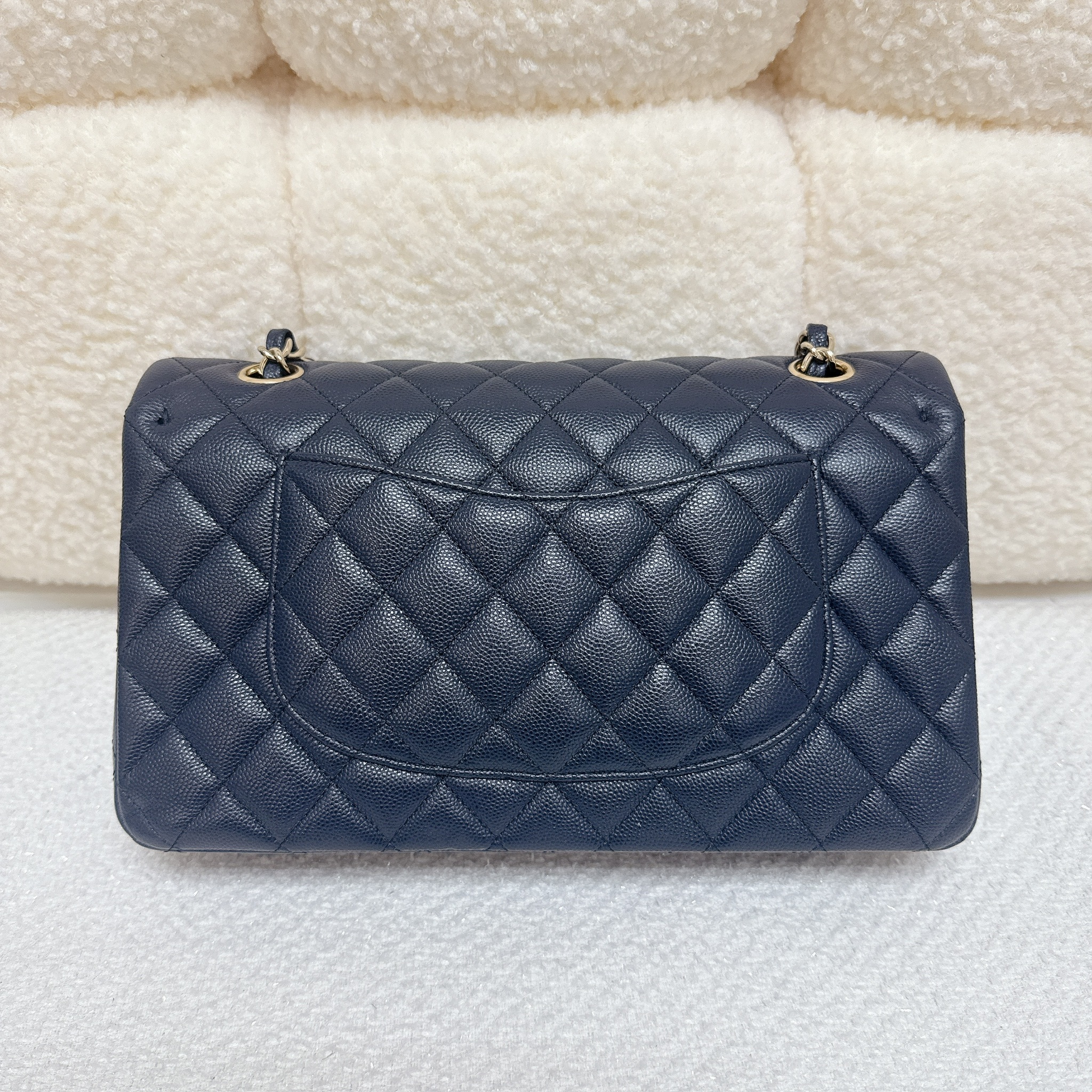 Chanel Classic Flap 25 cm - Navy / Ghw