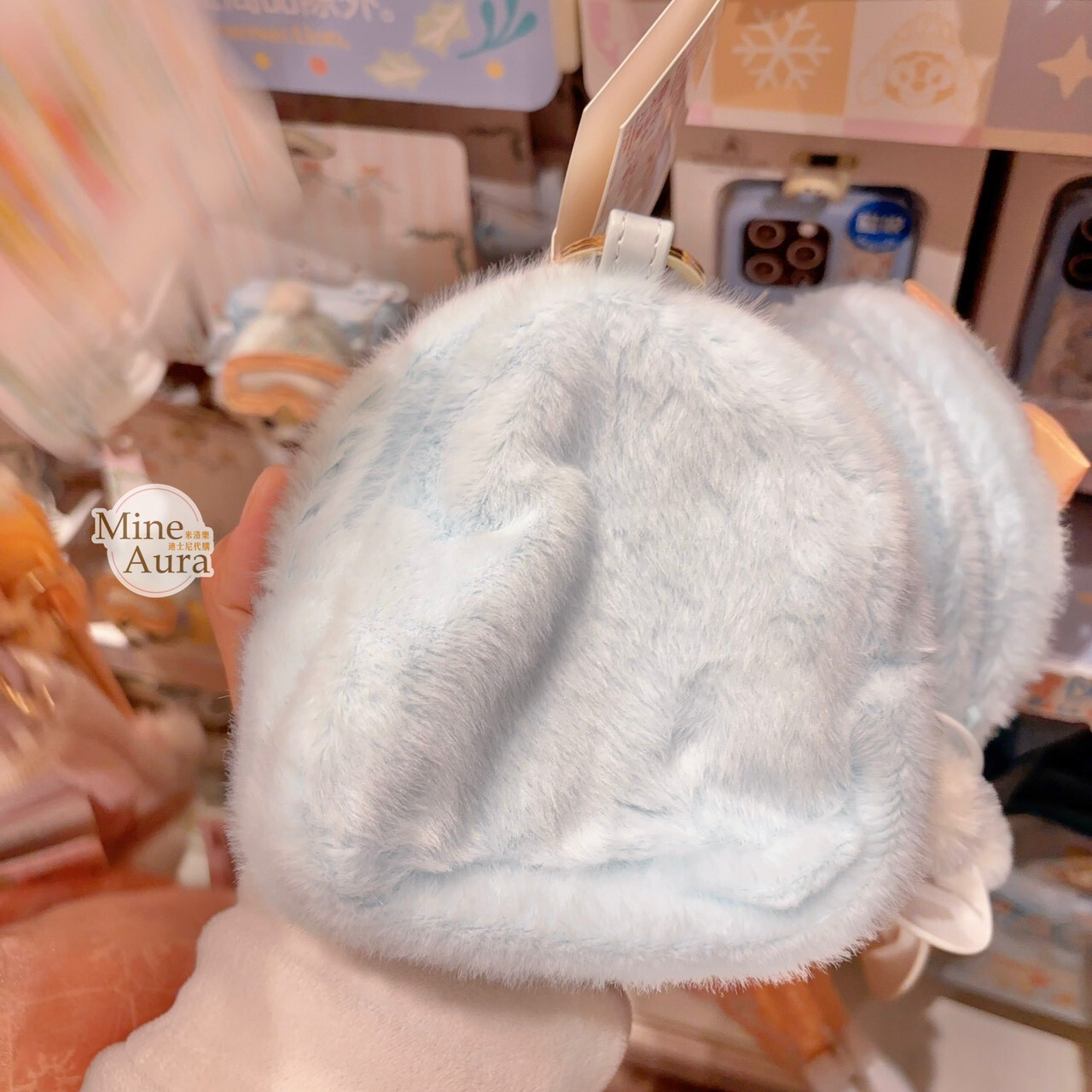 達菲 Duffy 與好友們 冰雪伙伴系列 可琦安 餅乾 CookieAnn 透明 零錢包 吊飾 鑰匙圈 -上海迪士尼樂園