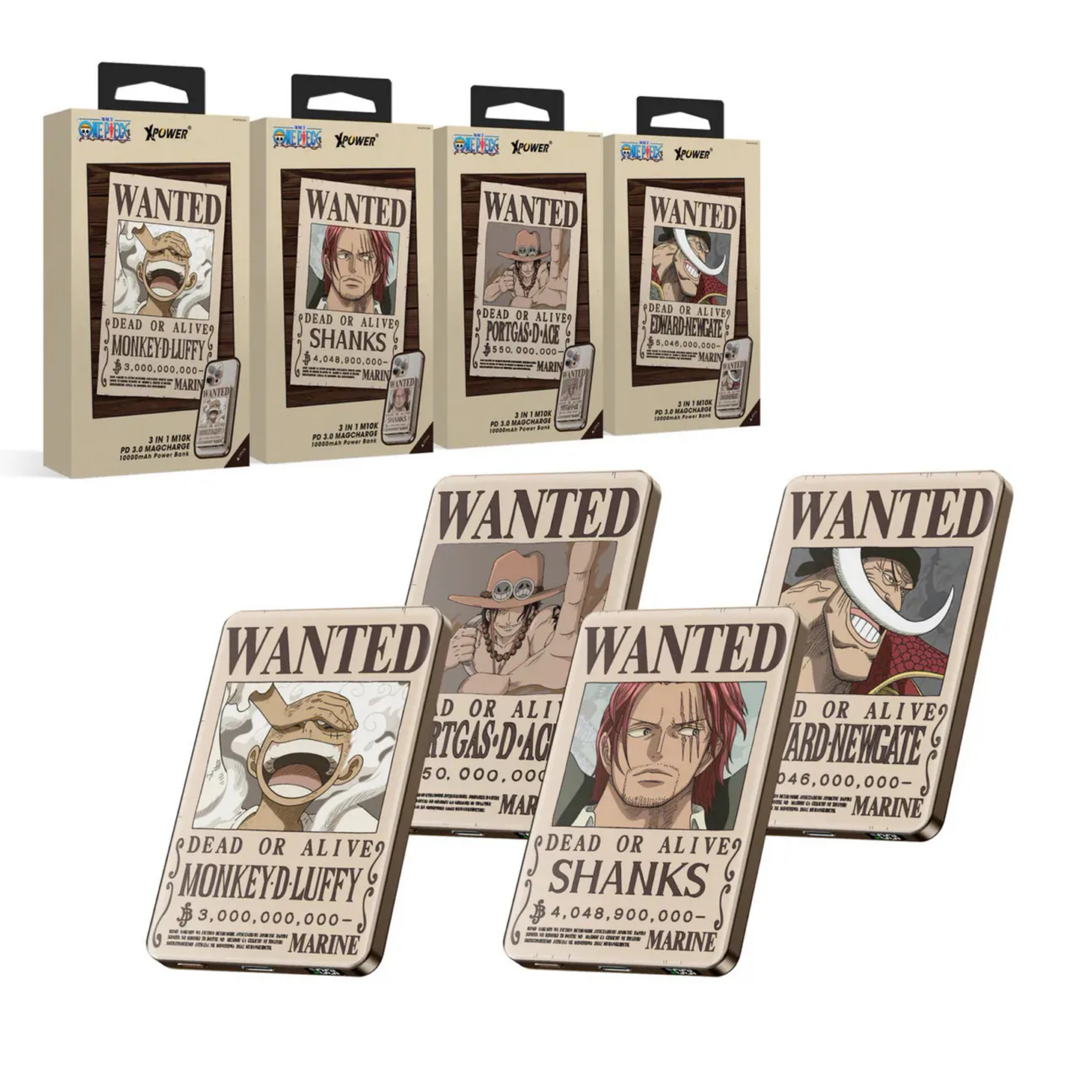 XPower x One Piece 3合1 10000mAh超薄數顯移動電源(M10K)