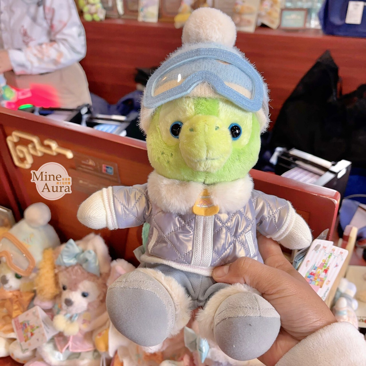 達菲 Duffy 與好友們 冰雪伙伴系列 奧樂米拉 海龜 OluMel SS號 娃娃 玩偶 -上海迪士尼樂園