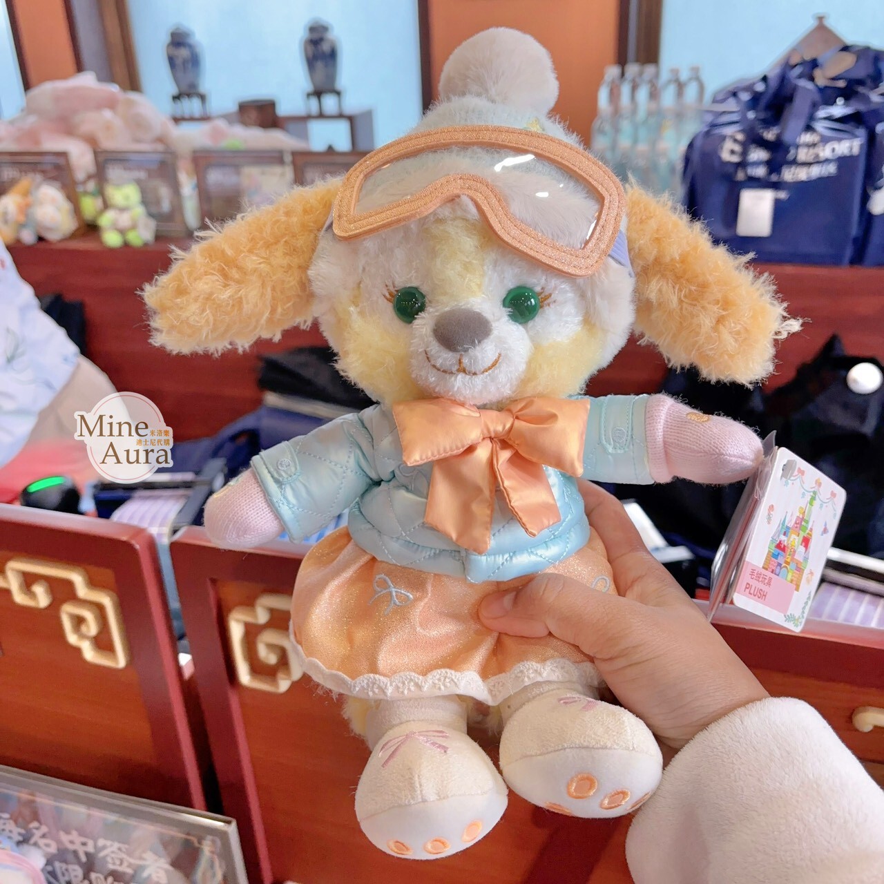 達菲 Duffy 與好友們 冰雪伙伴系列 可琦安 餅乾 CookieAnn SS號 娃娃 玩偶 -上海迪士尼樂園