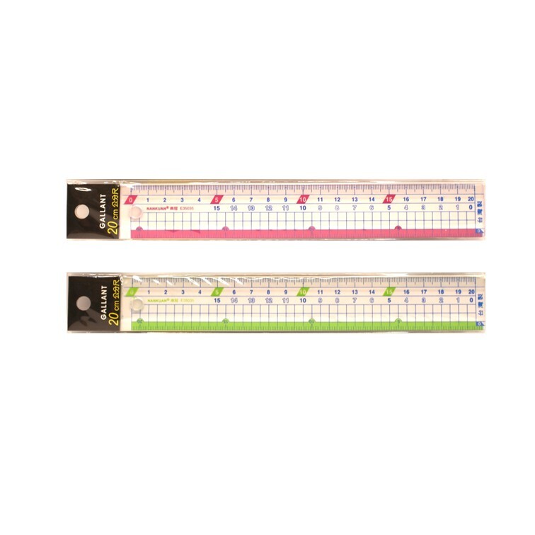 南冠 E35035  20cm直尺 1支 (顏色隨機出貨)