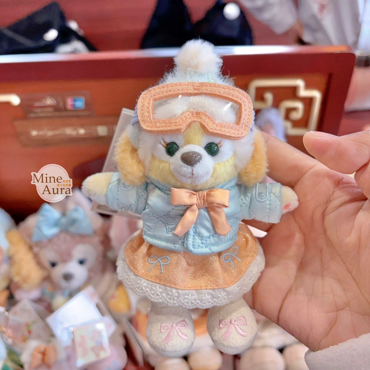 達菲 Duffy 與好友們 冰雪伙伴系列 可琦安 餅乾 CookieAnn 鑰匙圈 吊飾 -上海迪士尼樂園