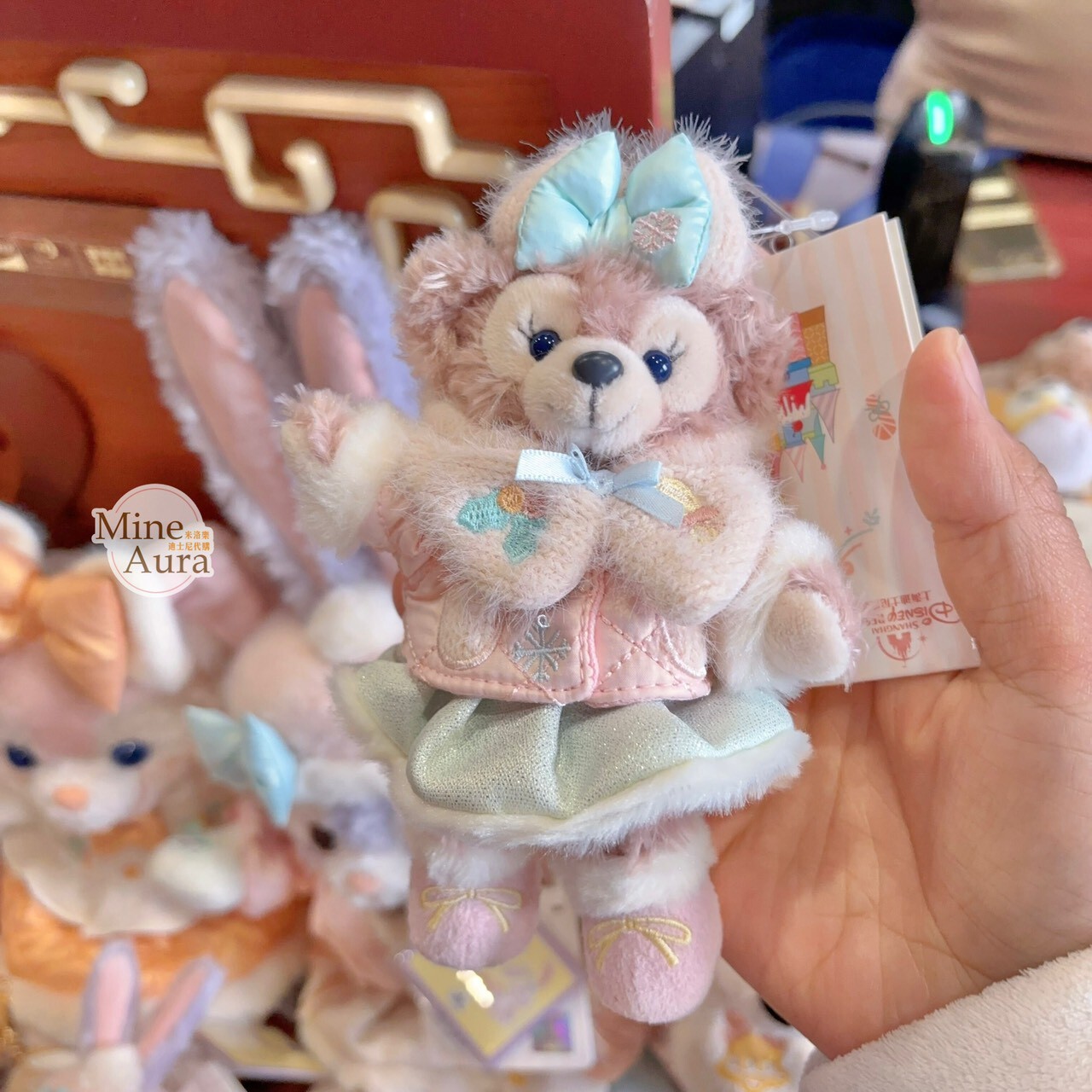 達菲 Duffy 與好友們 冰雪伙伴系列 雪莉玫 ShellieMay 鑰匙圈 吊飾 -上海迪士尼樂園