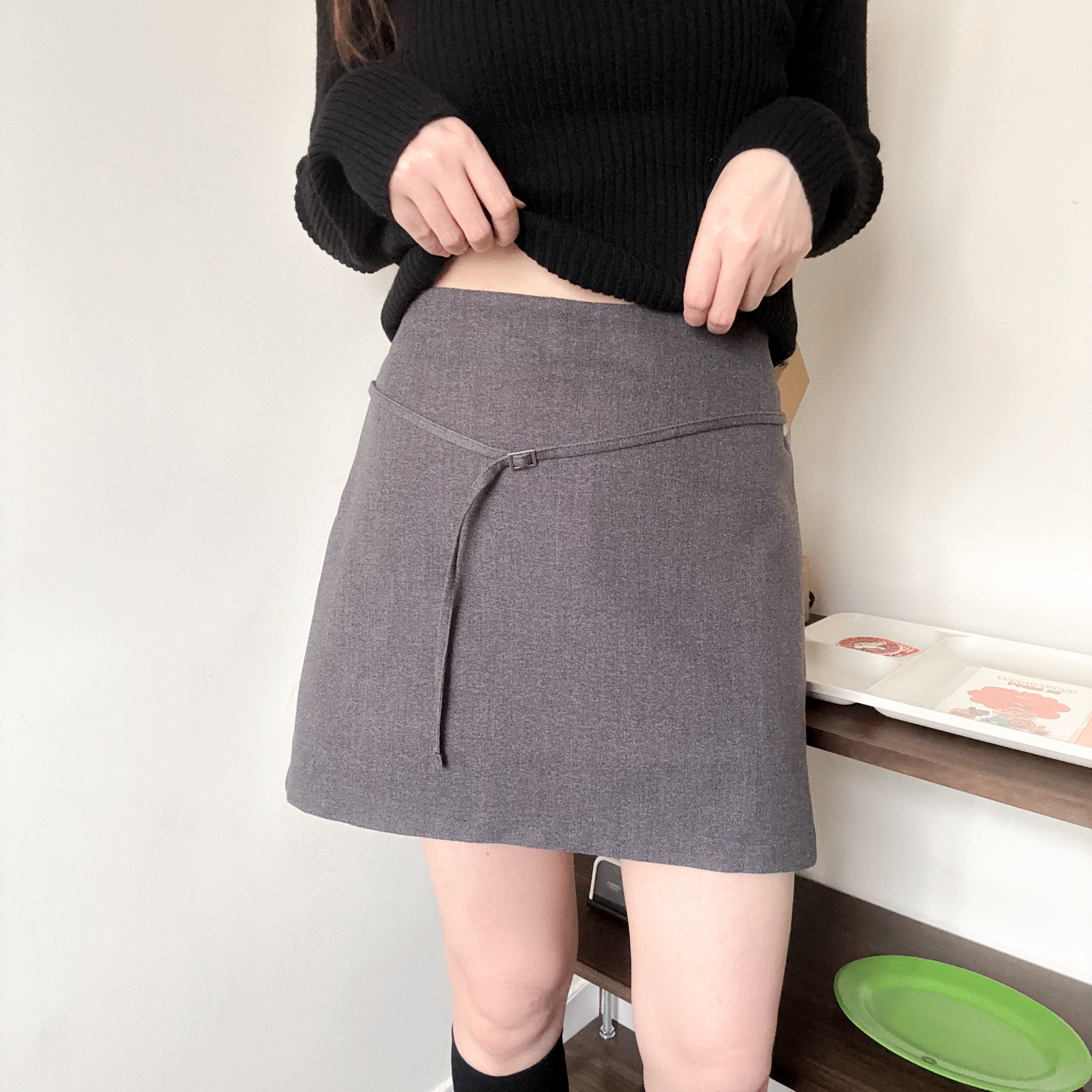 幼腰帶短裙褲