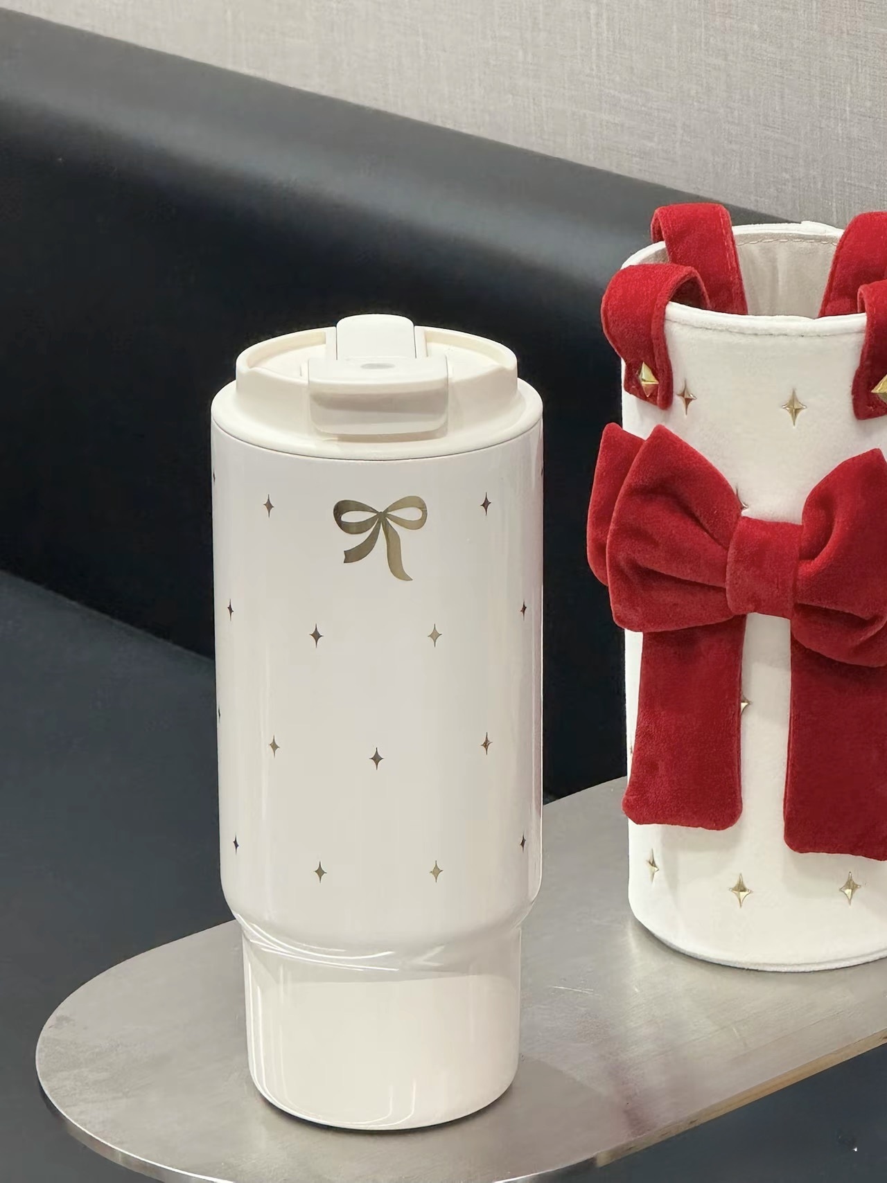 KTQ STORE ‧ STARBUCKS 星巴克 暖意濃濃系列 雙飲口保溫杯 900ML 蝴蝶結款 910ML