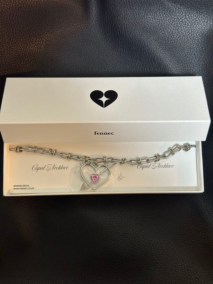 【現貨】 韓國 Fennec 星星 吊墜 愛心 邱比特 穿心箭 粉鑽 心形 項鍊