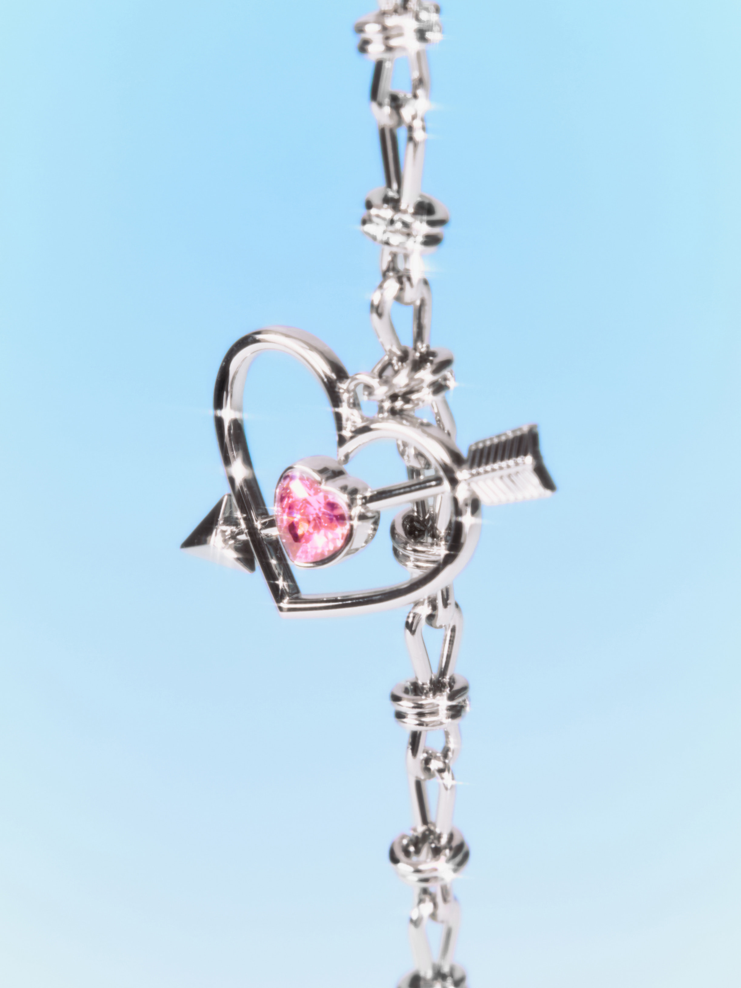 【現貨】 韓國 Fennec 星星 吊墜 愛心 邱比特 穿心箭 粉鑽 心形 項鍊