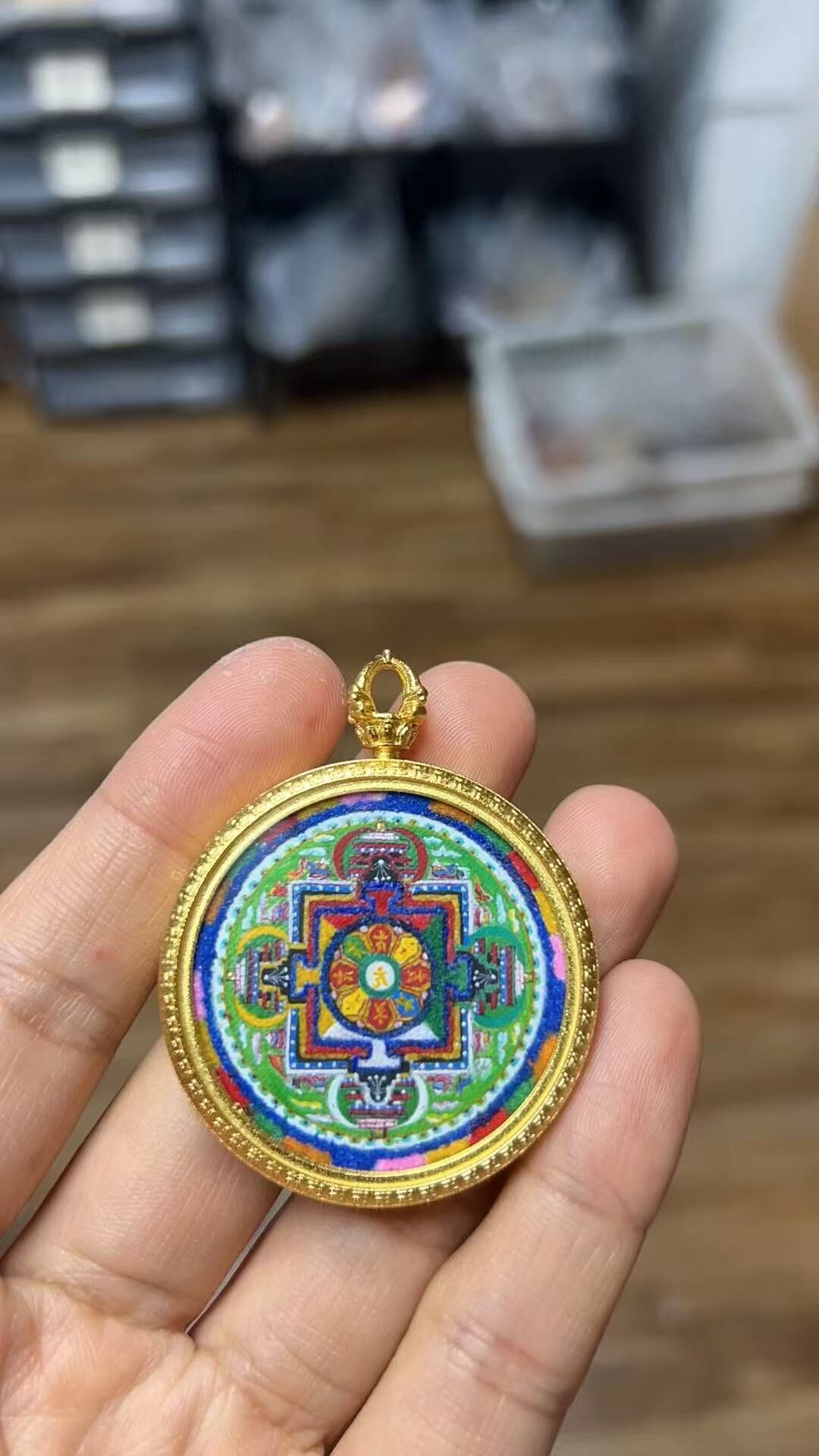 1111LS01-西藏-黃財神坦誠唐卡 (B2)