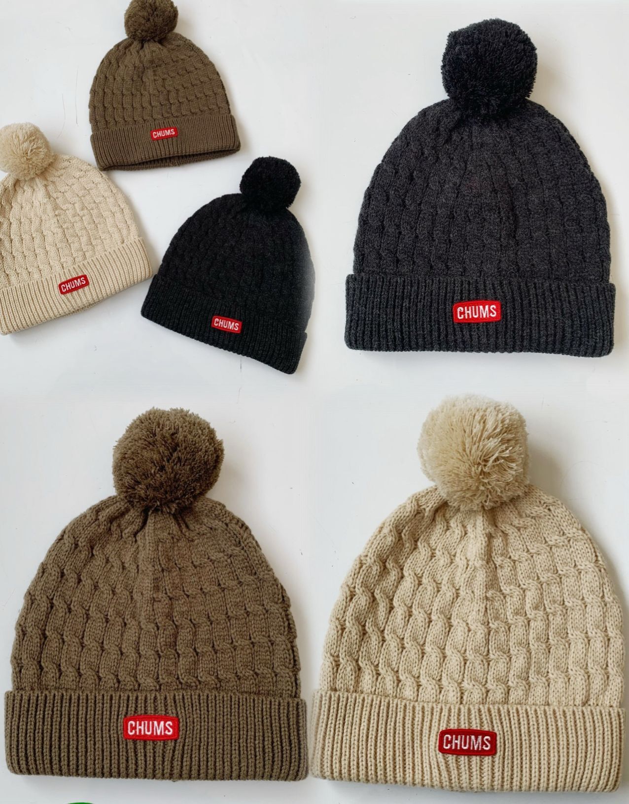 日本🇯🇵Chu*ms💖麻花毛線冷帽 -2502671