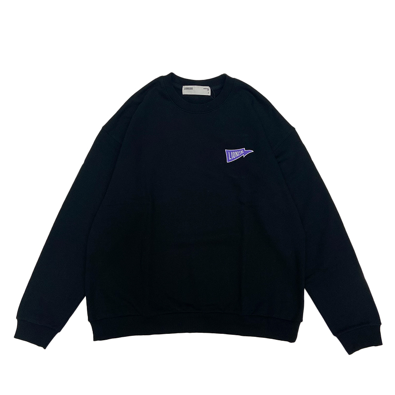 25-26 攻城獅旗幟繡花大學TEE｜黑