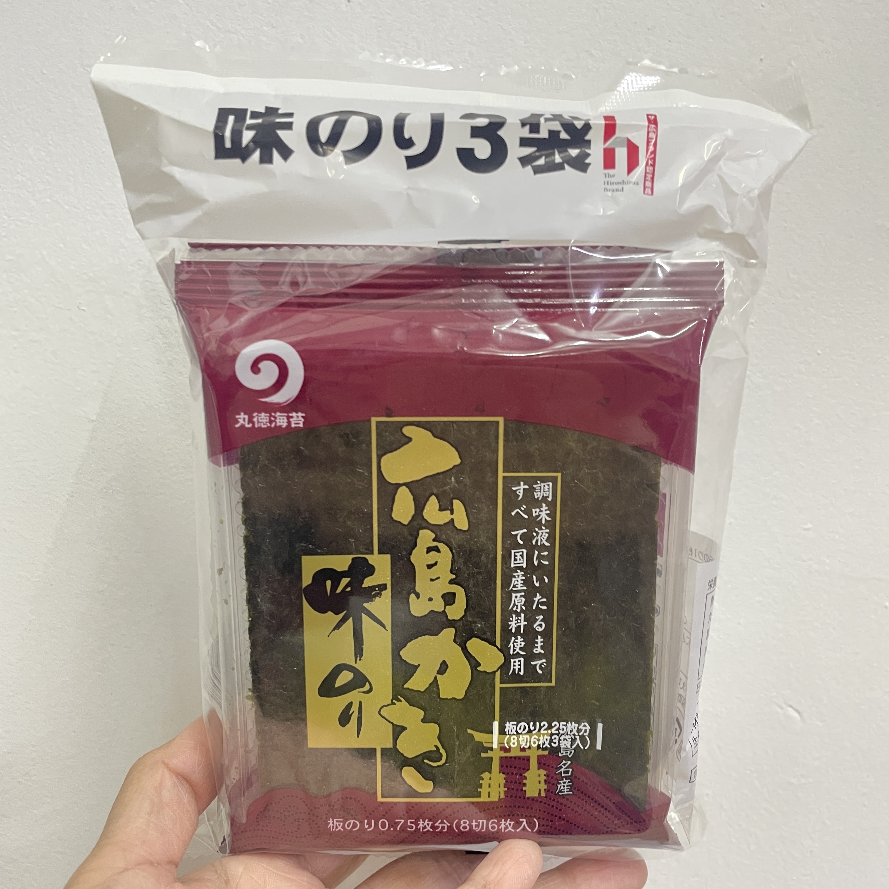 JP 廣島蠔醬油風味味付紫菜 3袋 6077