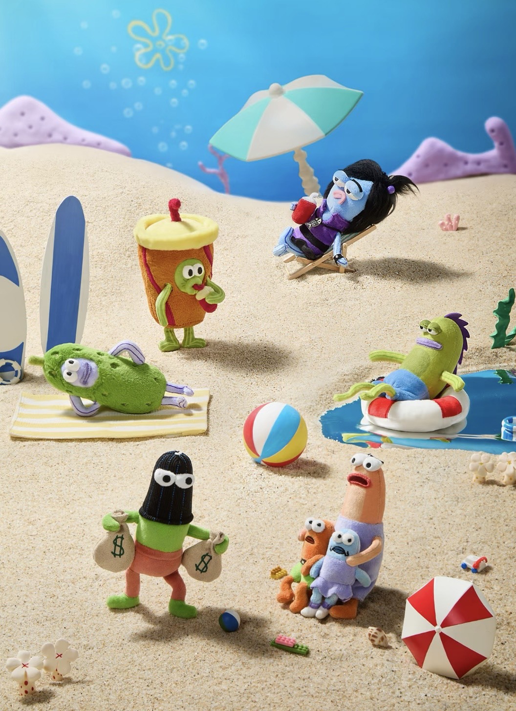 海綿寶寶 比奇堡居民 路人魚 吊飾盲盒